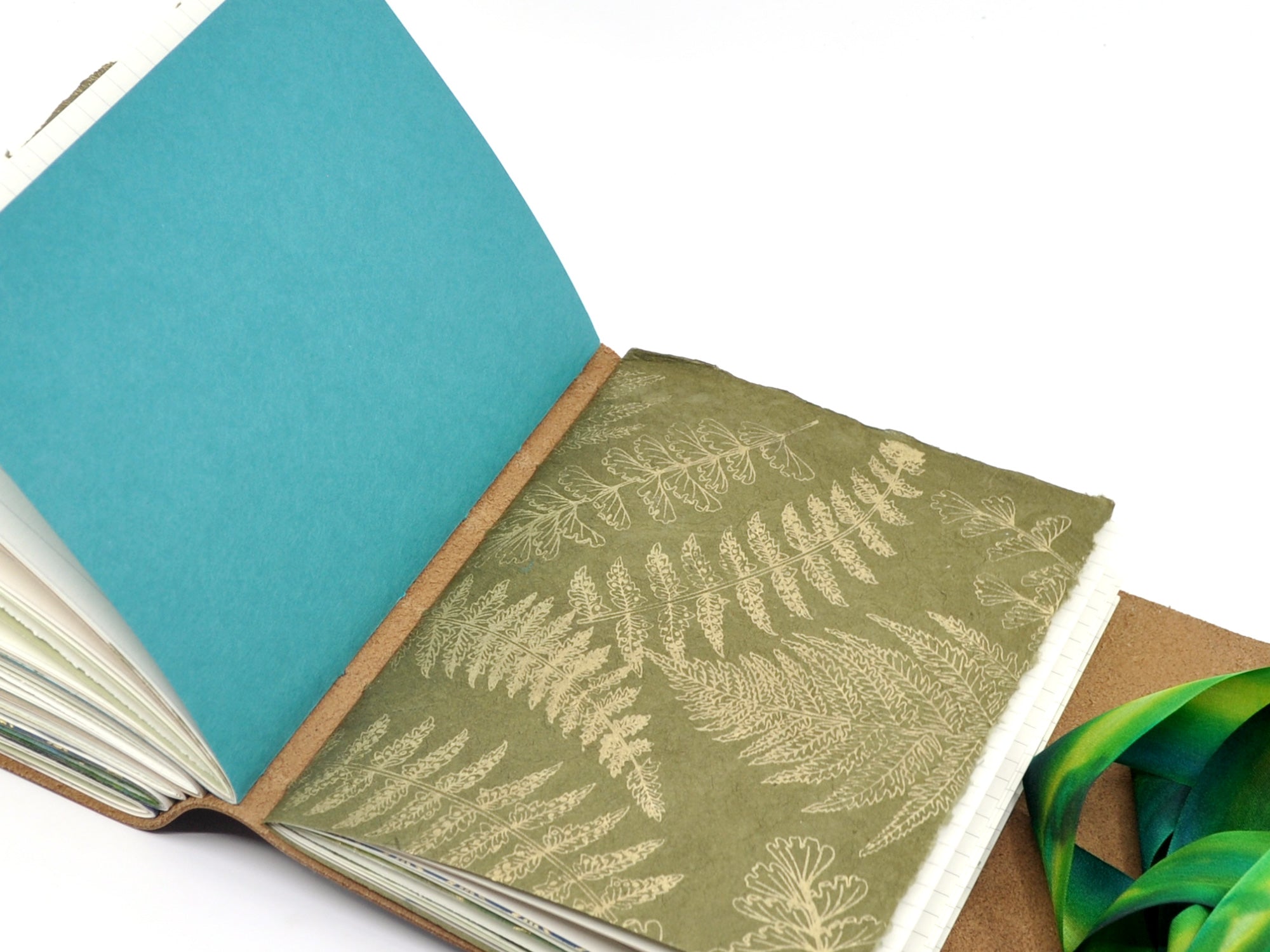 Mossy Gem One of a Kind Leather Journal