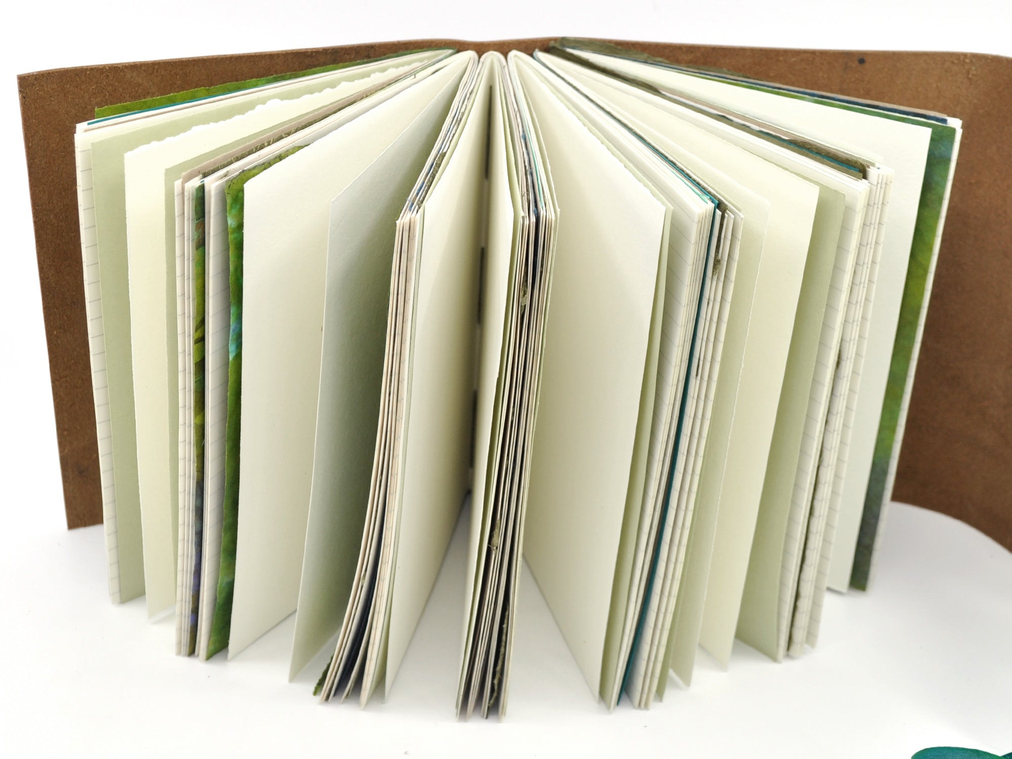Mossy Gem One of a Kind Leather Journal