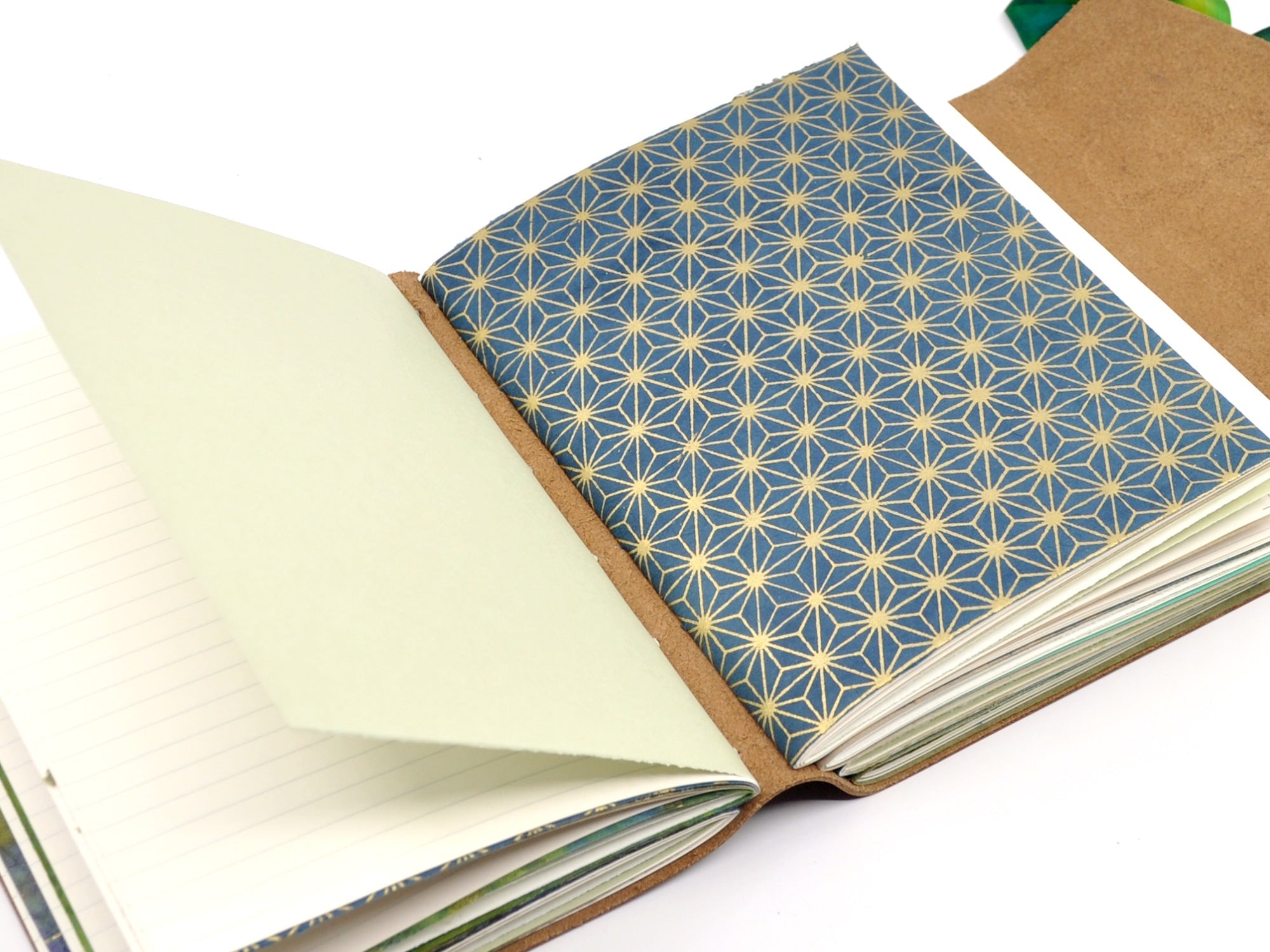 Mossy Gem One of a Kind Leather Journal
