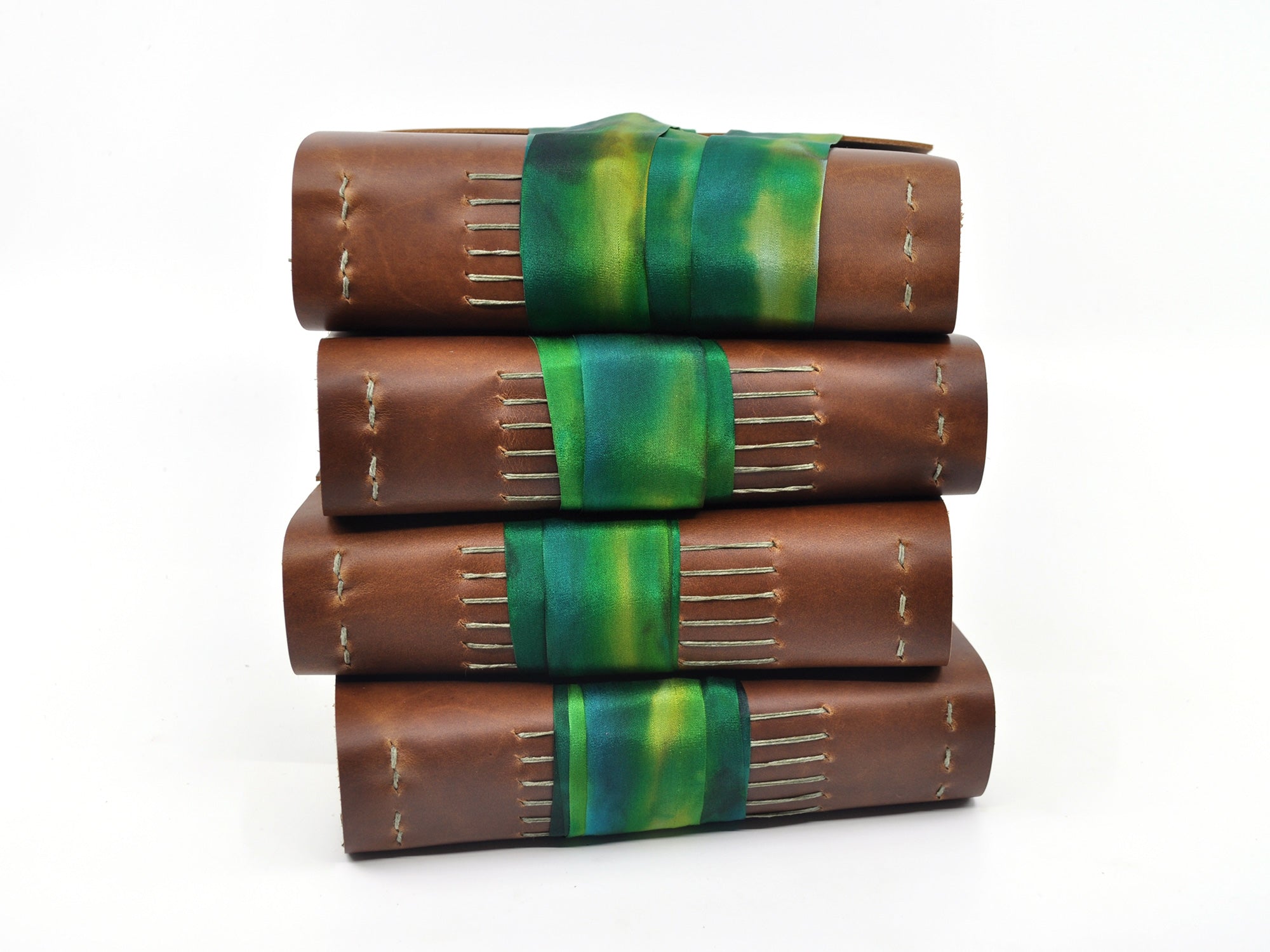 Mossy Gem One of a Kind Leather Journal