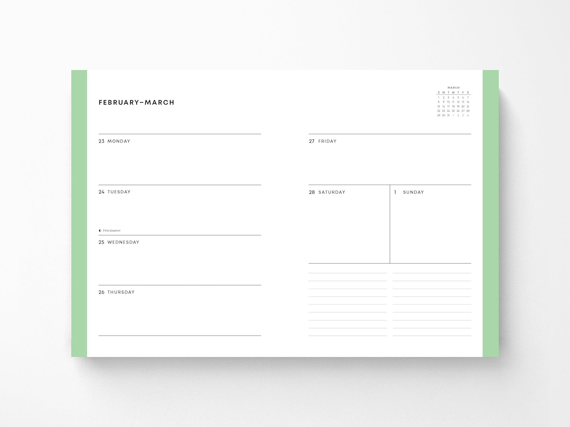 My Neighbor Totoro 2026 12-Month Weekly Planner