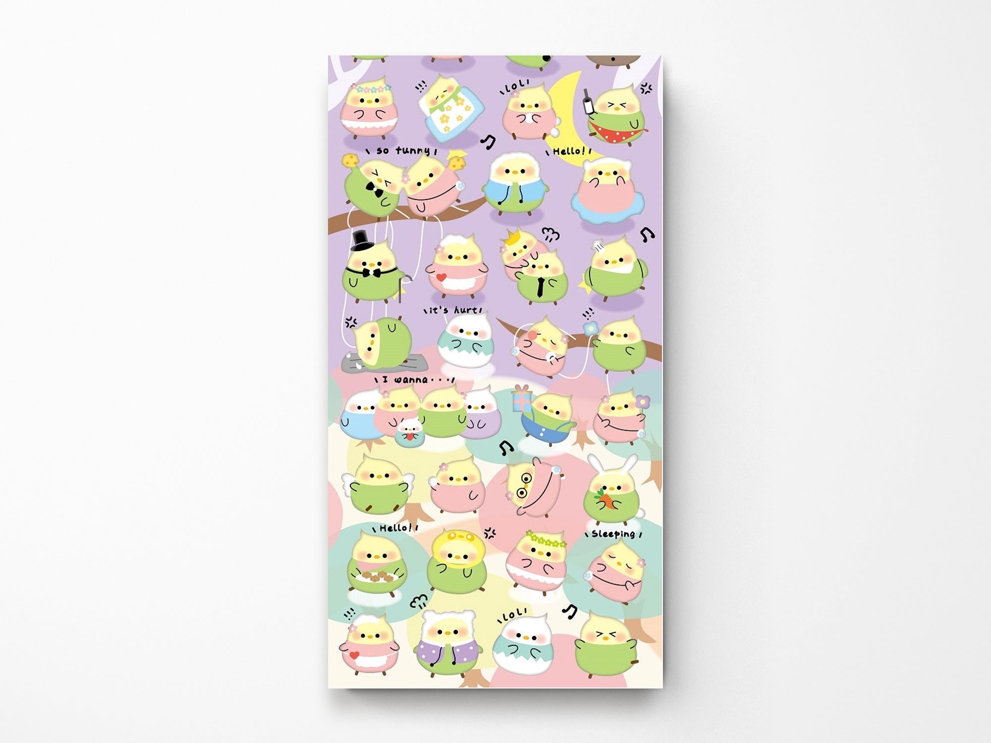 Nekoni Parrot Stickers
