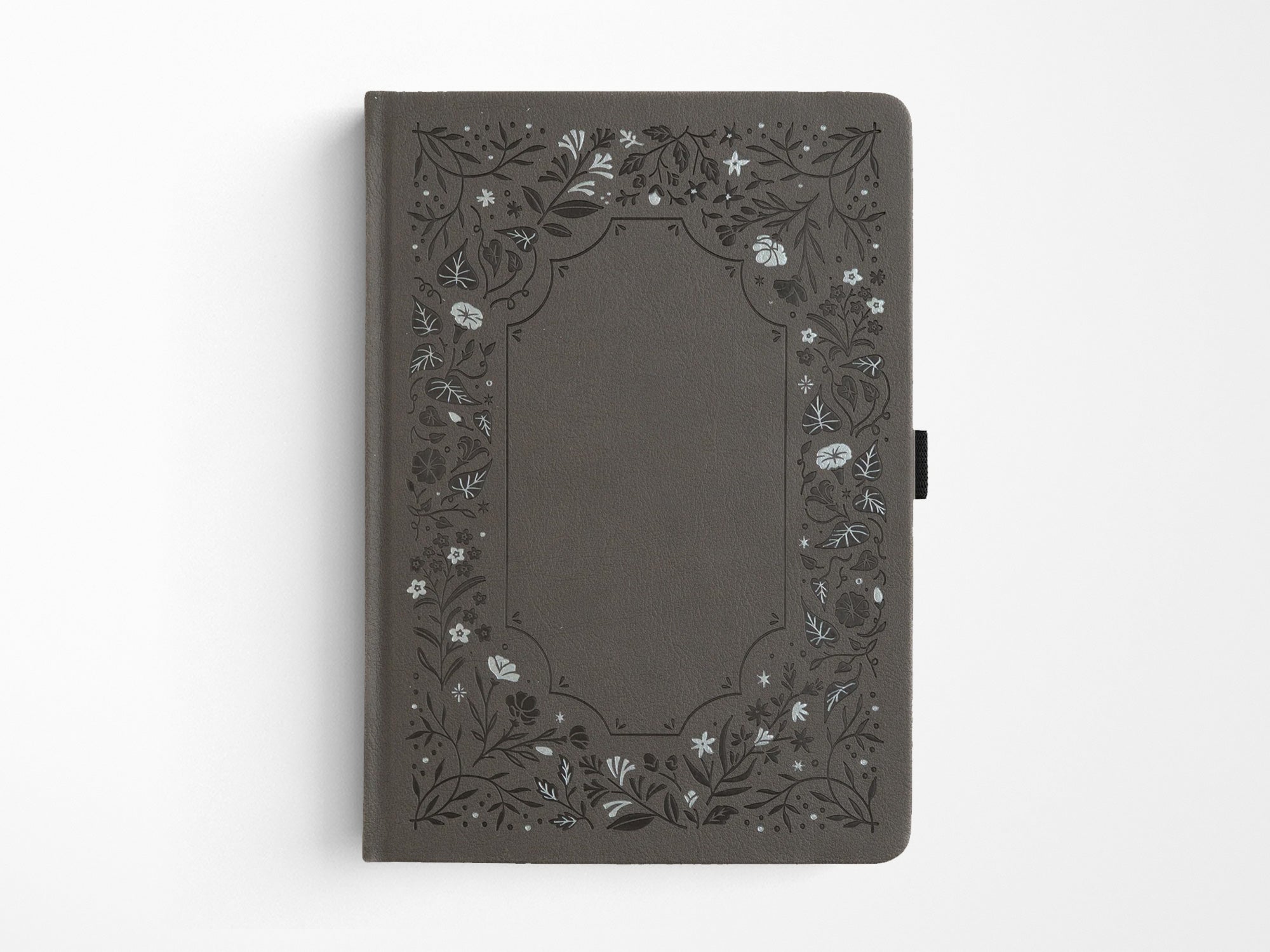 New! Midnight Floral - Grey A5 Dot Grid Journal