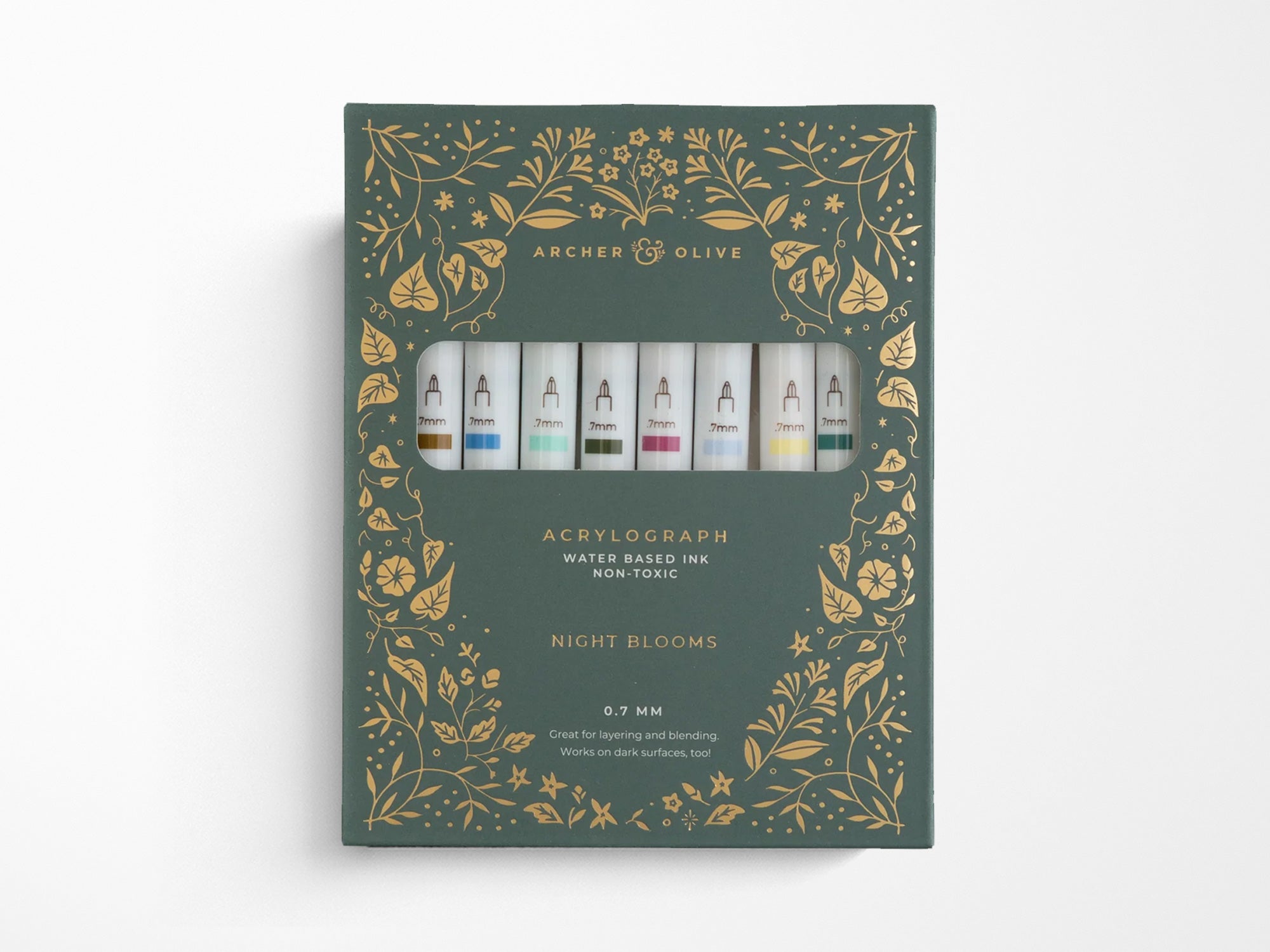 New! Summer Night Blooms Acrylograph Pens