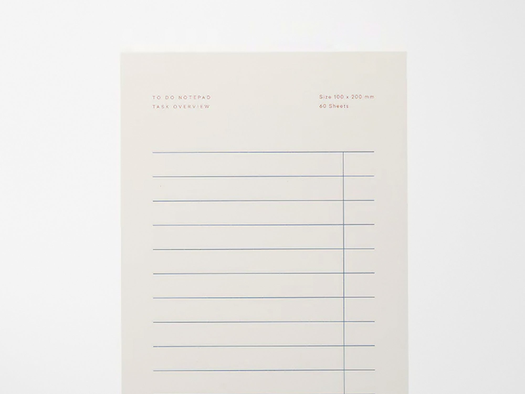 Notem MILO To Do Notepad - White & Blue
