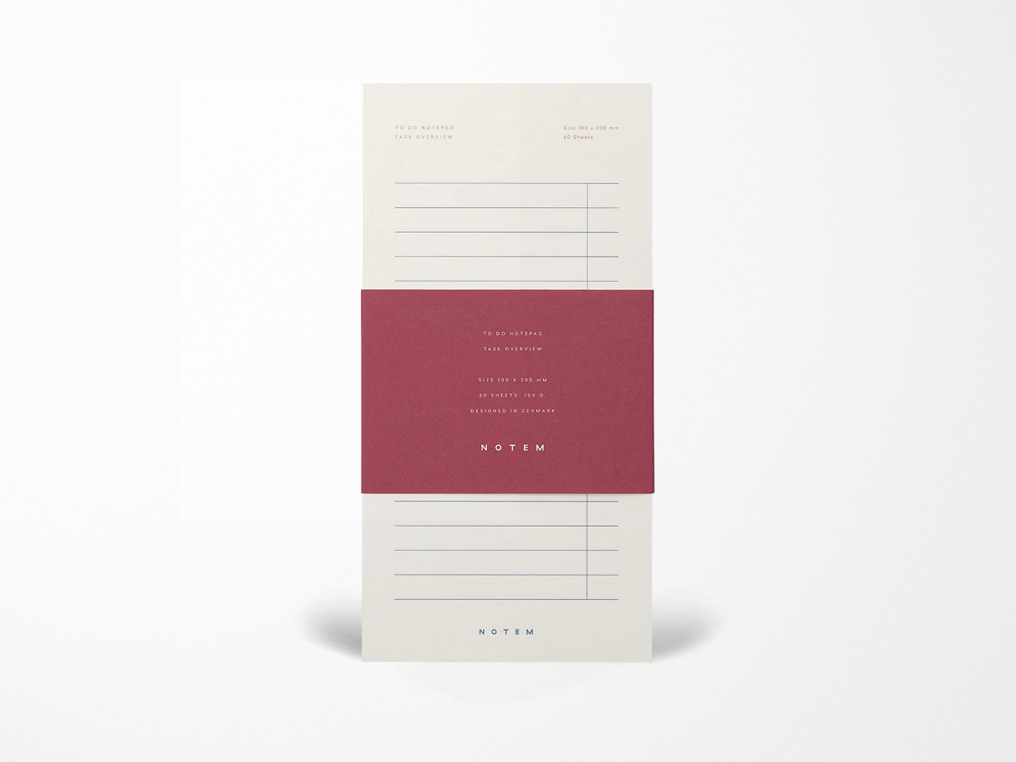 Notem MILO To Do Notepad - White & Blue