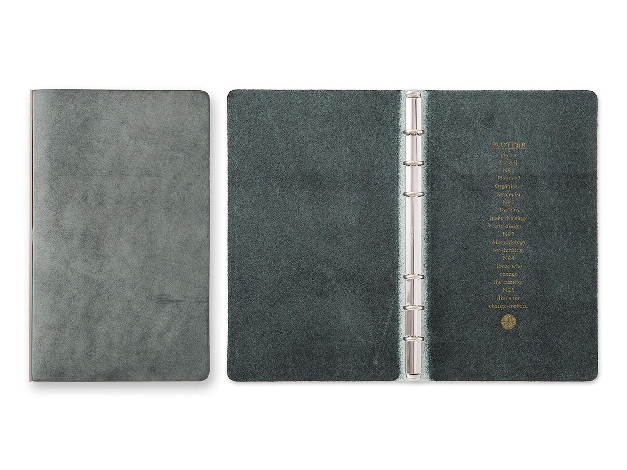 PLOTTER 6 Ring Leather Binder - Bible Shiranami