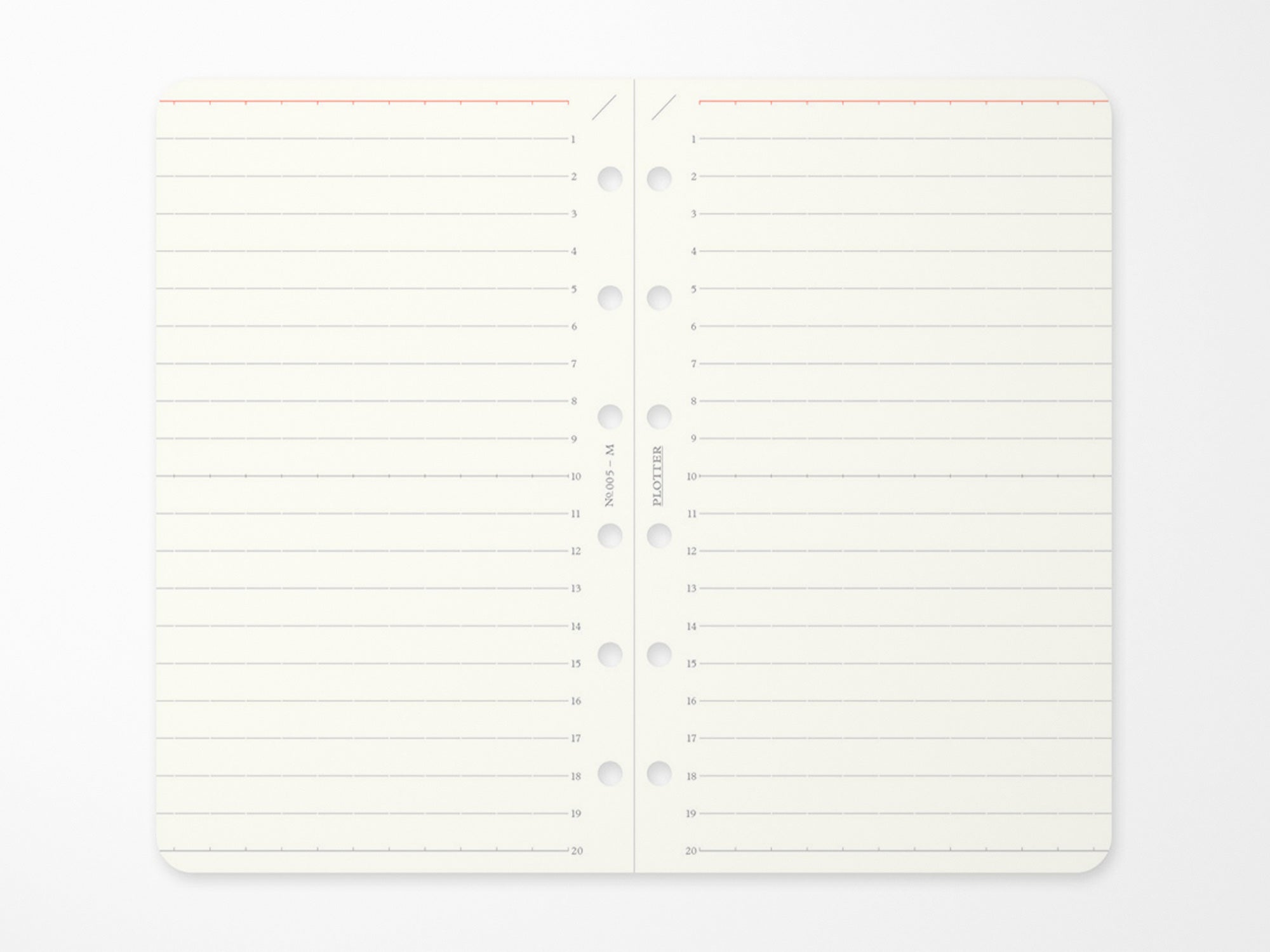 PLOTTER Refill Memo Pad Ruled - Mini Size