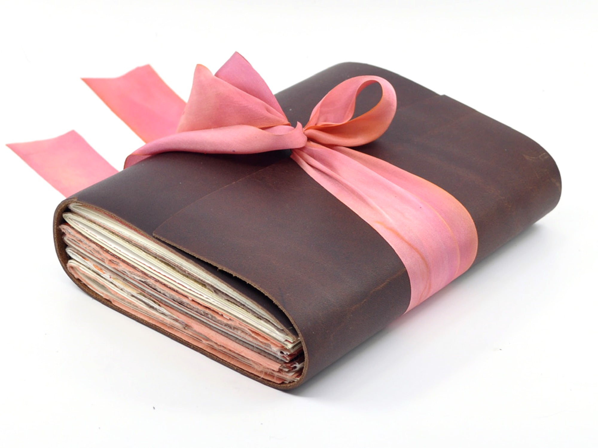 Peach Blossom One of a Kind Leather Journal