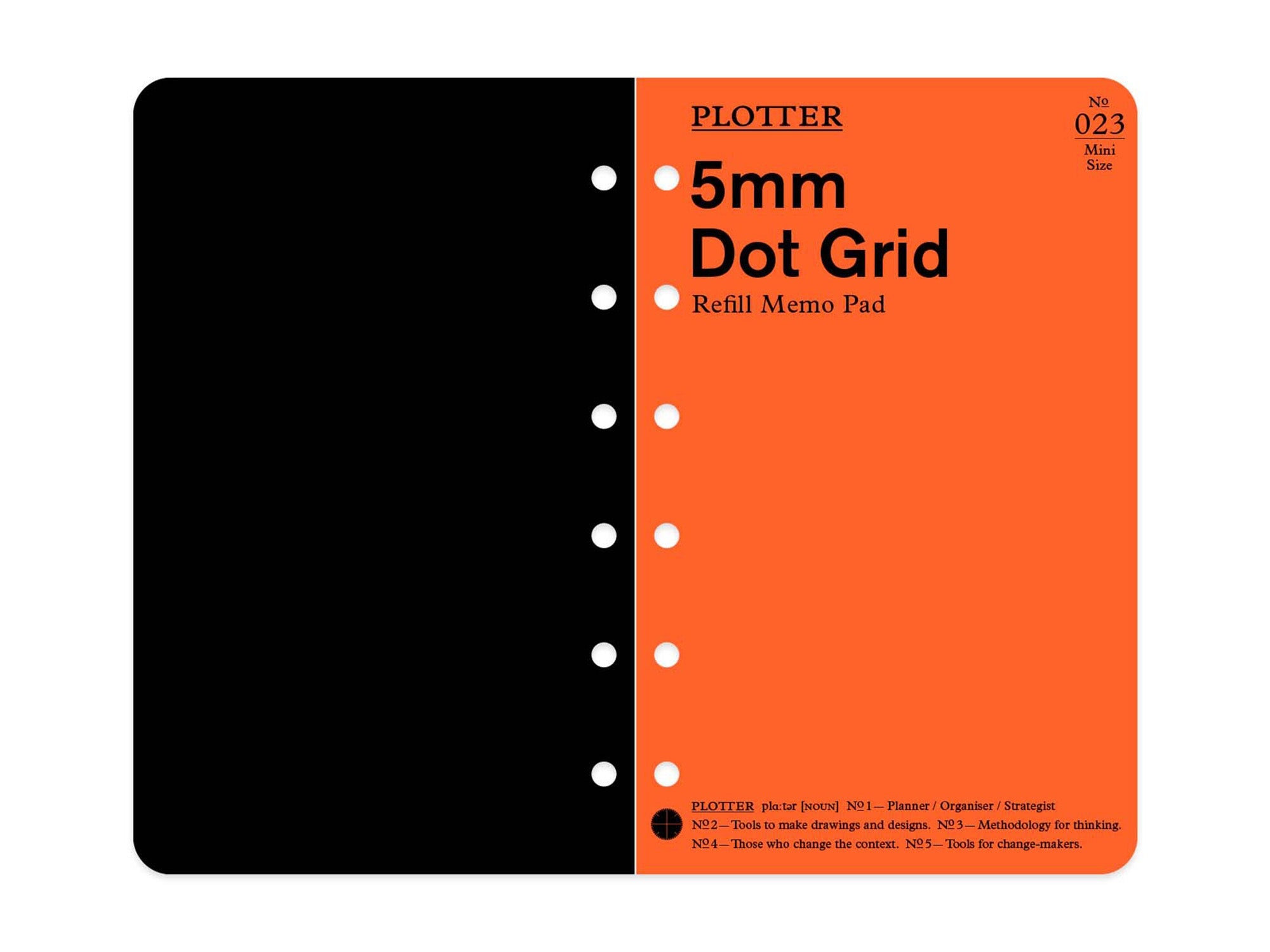 PLOTTER Refill Memo Pad Dot Grid - Mini Size