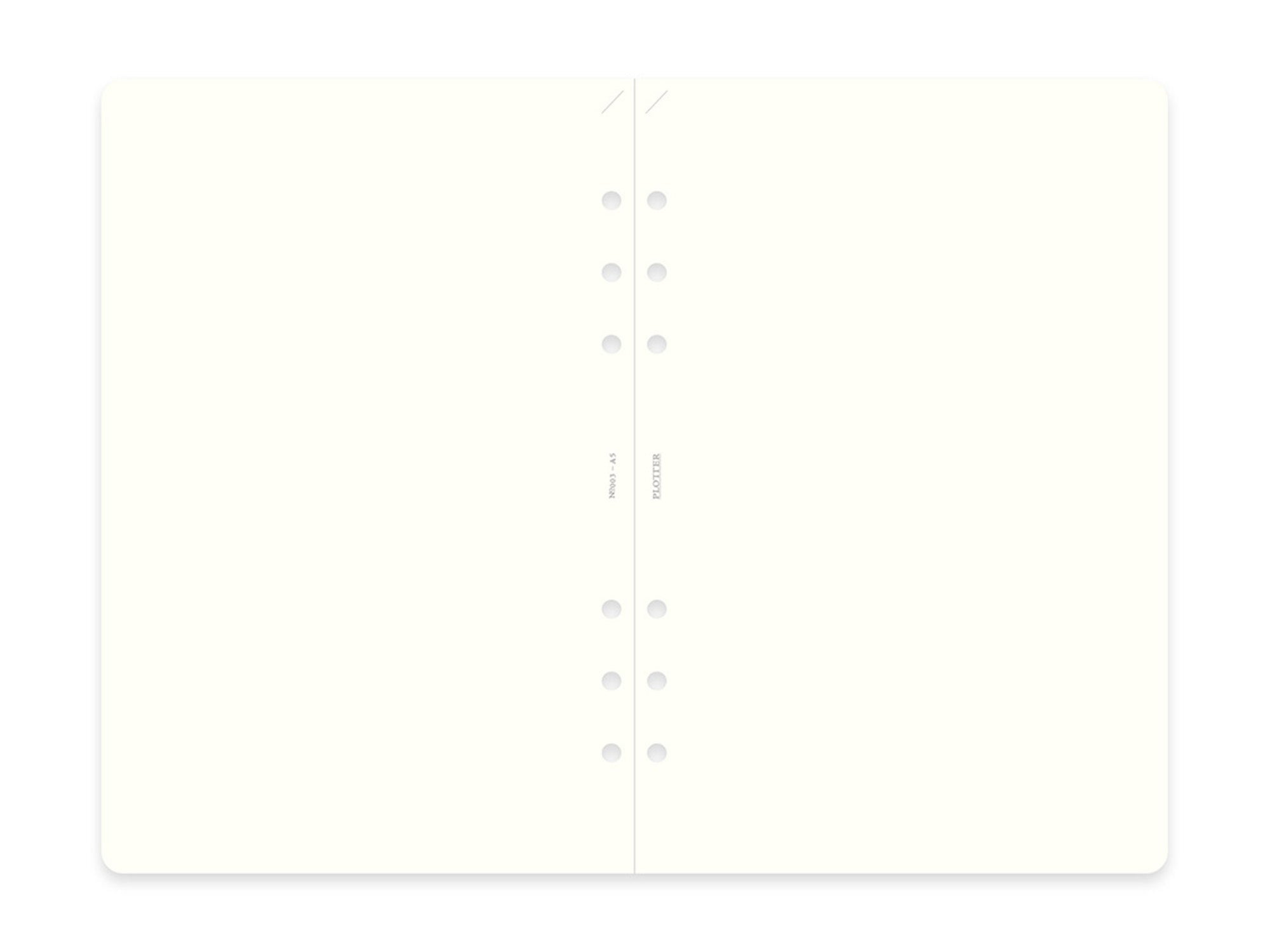 PLOTTER Refill Memo Pad Plain - A5 Size