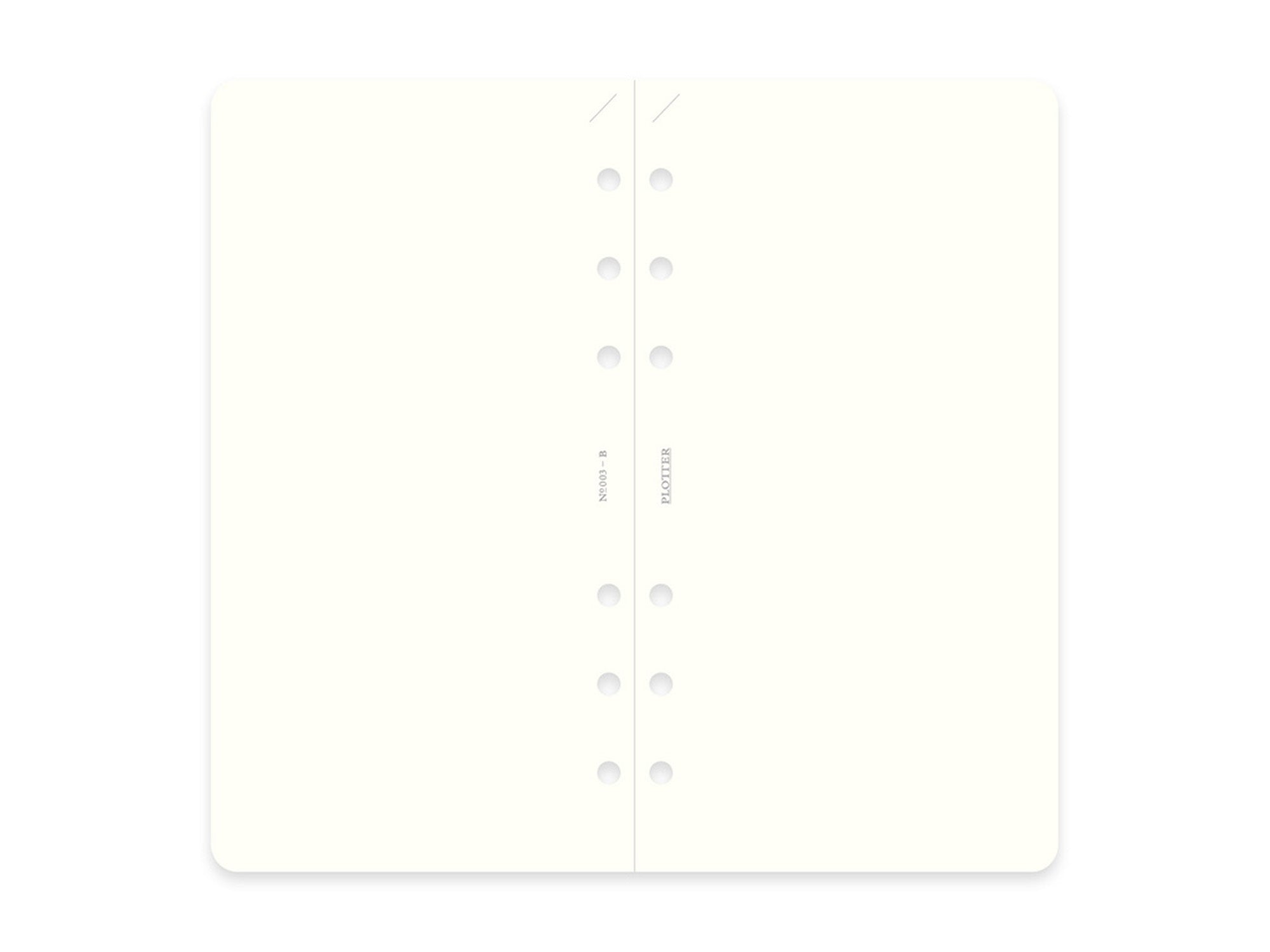 PLOTTER Refill Memo Pad Plain - Bible Size