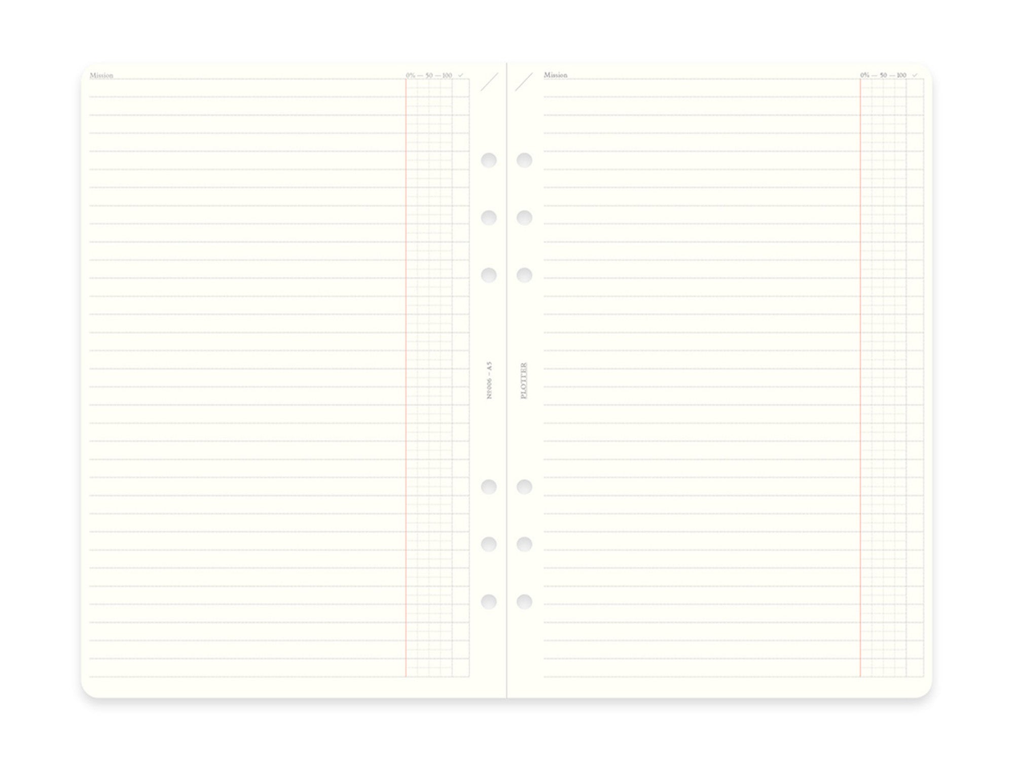 PLOTTER Refill Memo Pad To Do List - A5 Size