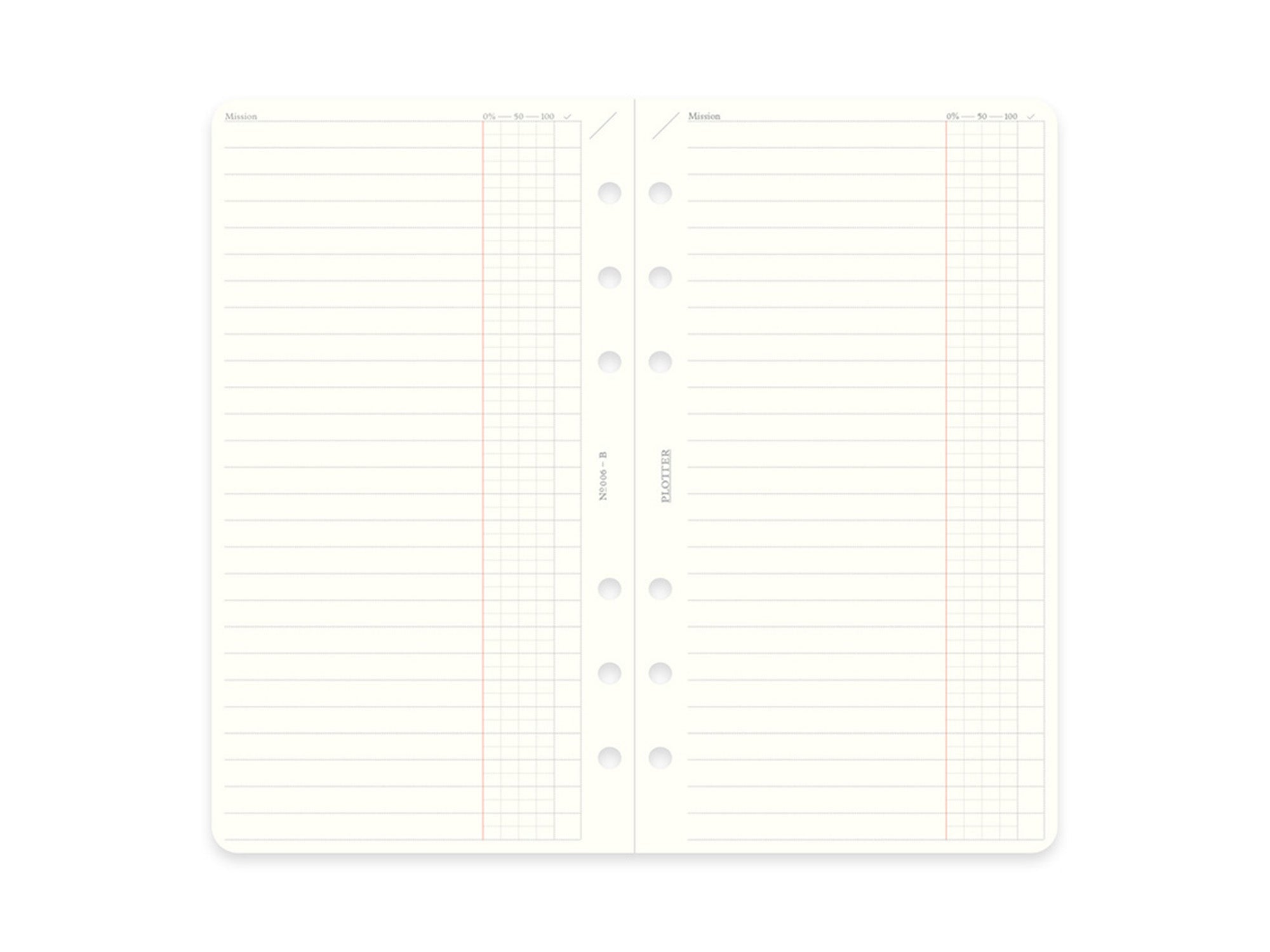 PLOTTER Refill Memo Pad To Do List - Bible Size