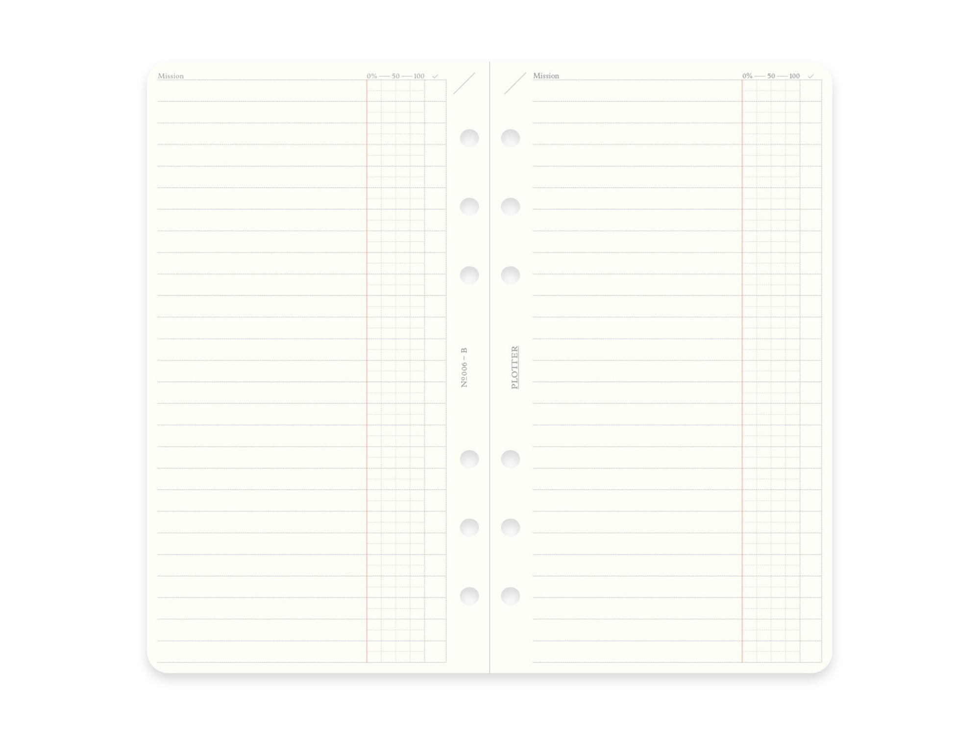 PLOTTER Refill Memo Pad To Do List - Bible Size