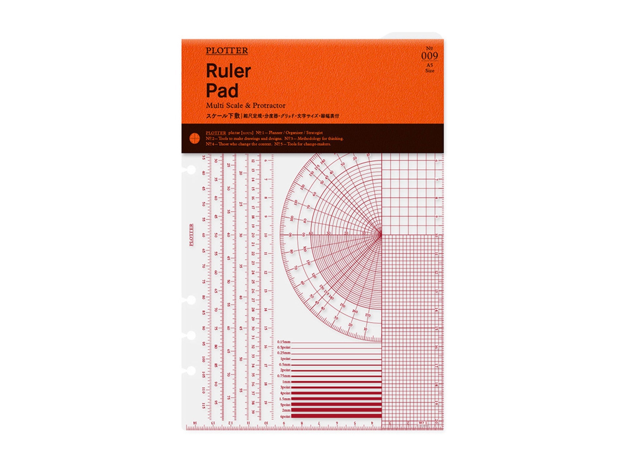PLOTTER Ruler Pad - A5 Size