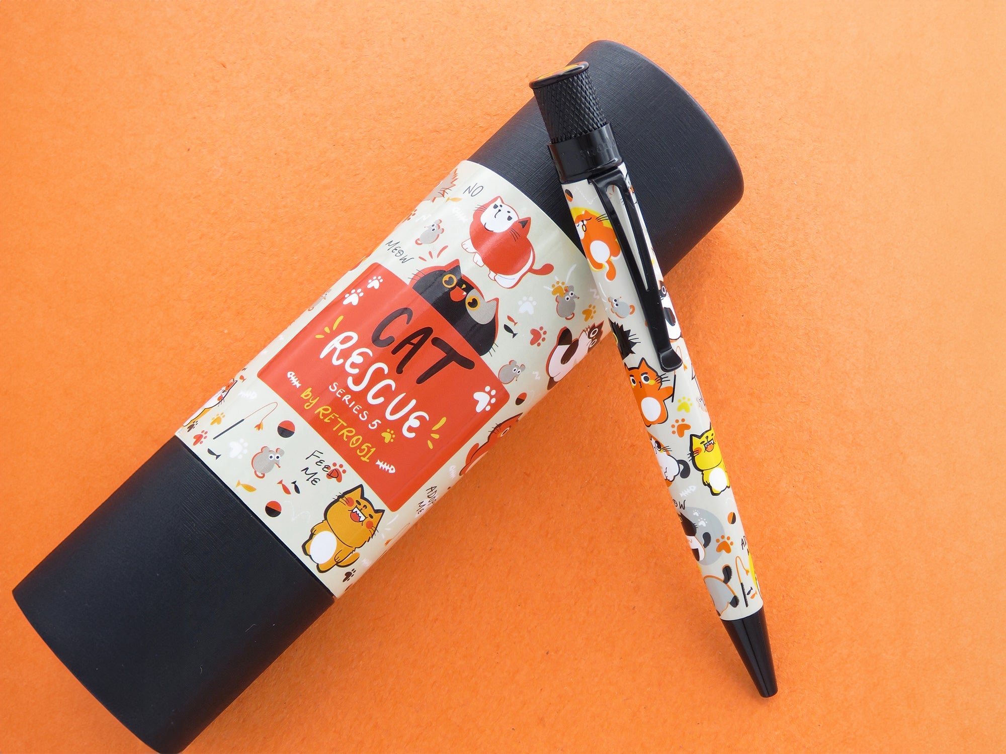 Retro 51 Rollerball and Fountain Pen - Cat Rescue