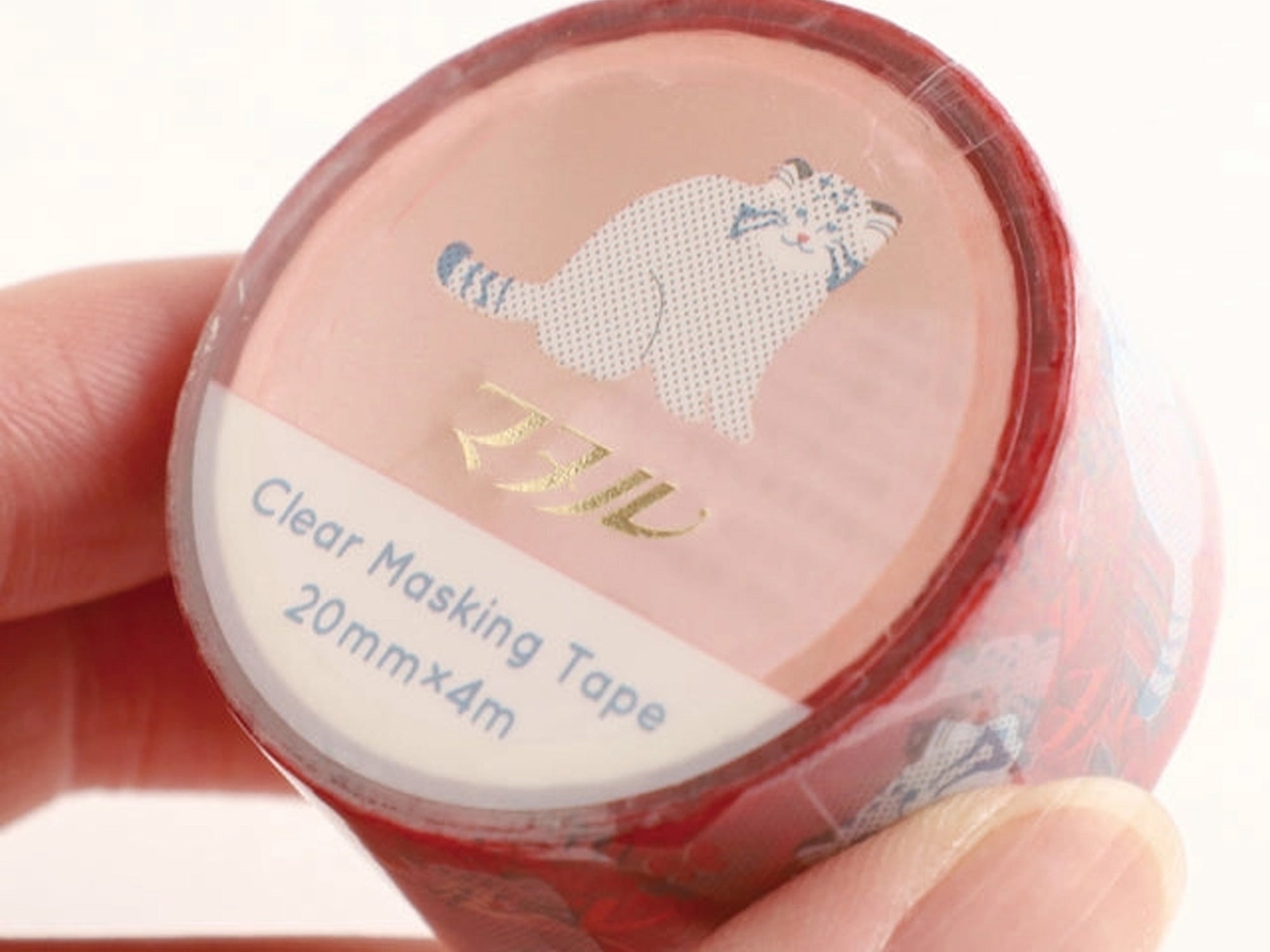 Retro Style Clear Masking Tape - Pallas Cat