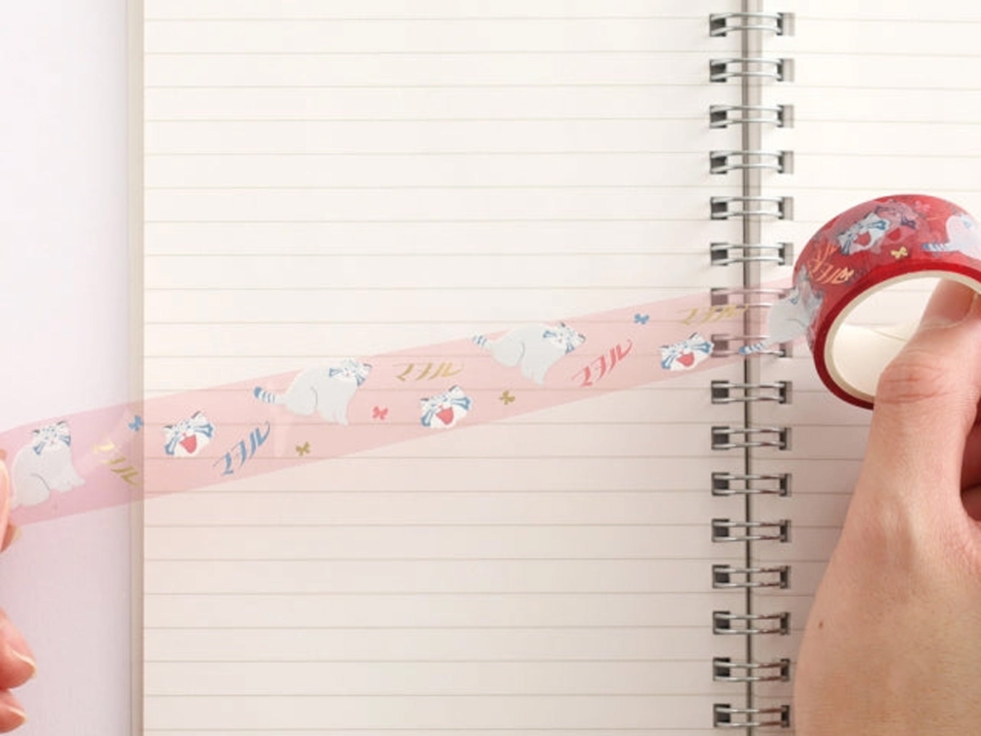 Retro Style Clear Masking Tape - Pallas Cat