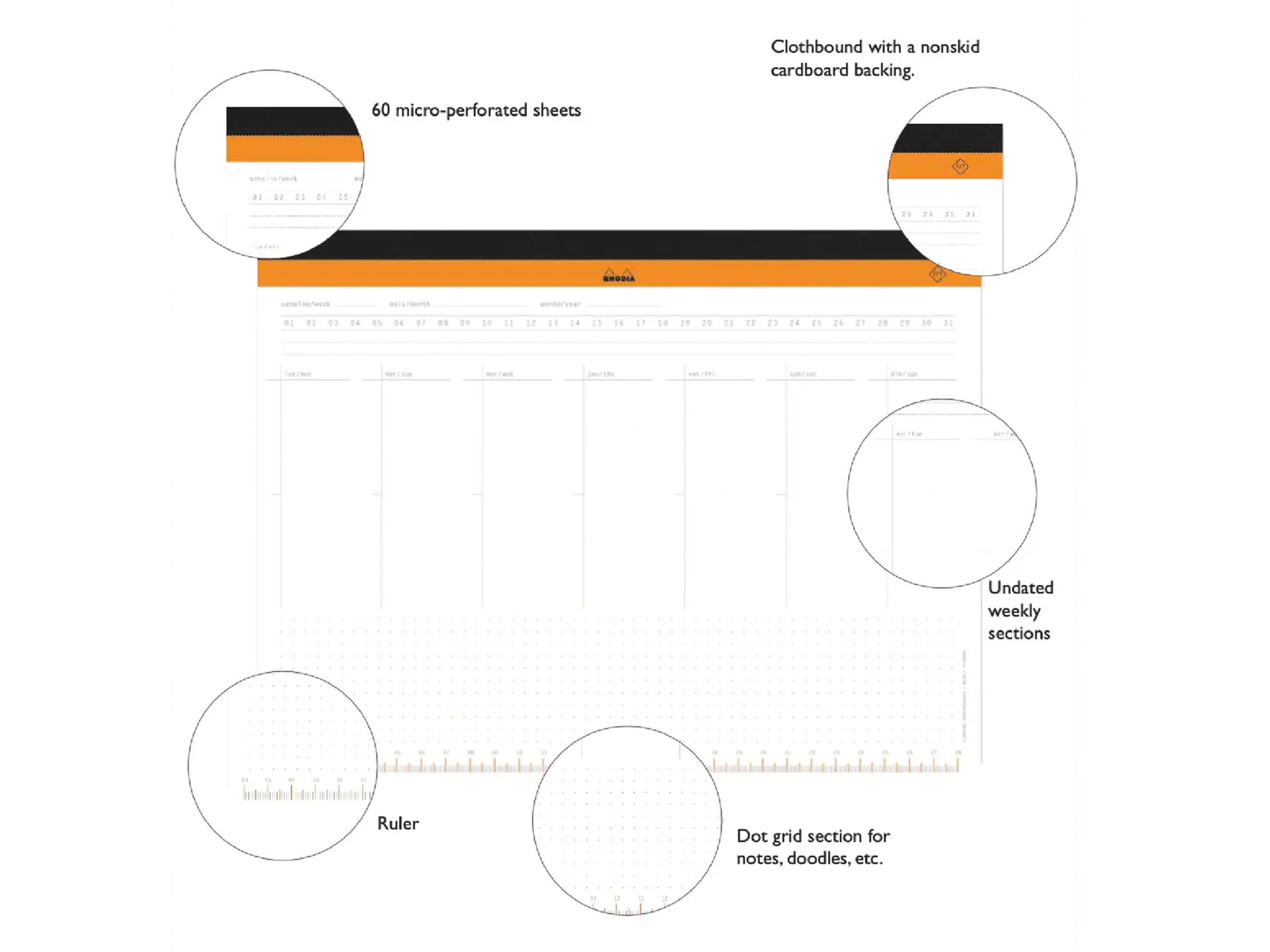 Rhodia Weekly Desk Planner