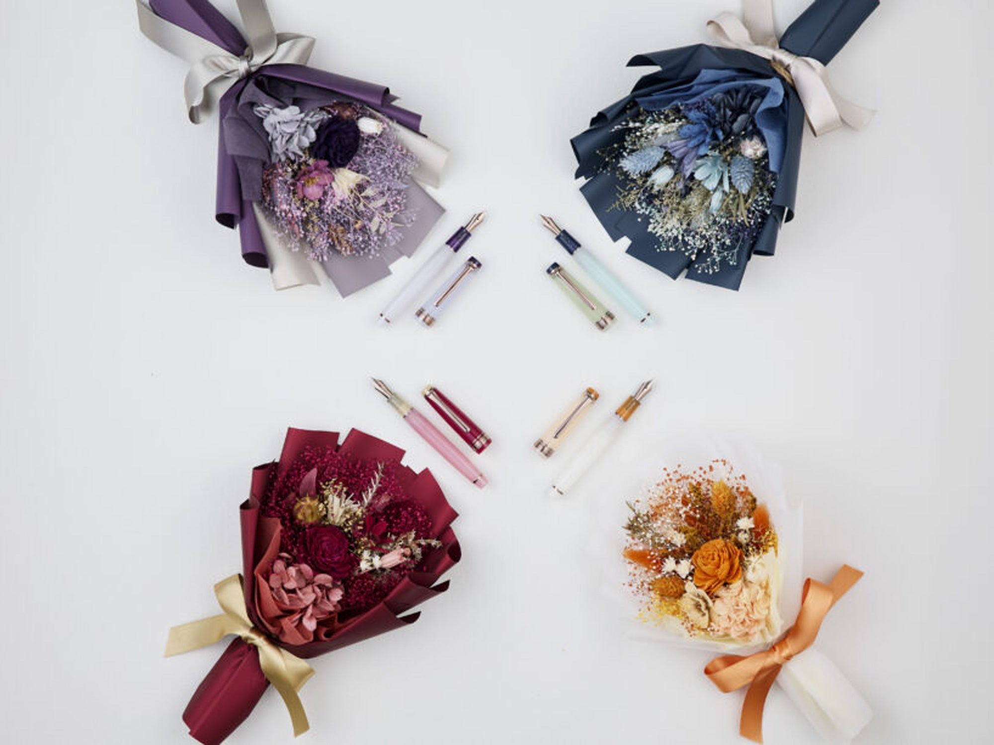 Sailor Pro Gear Slim Fountain Pen - Dried Flowers - Hydrangea