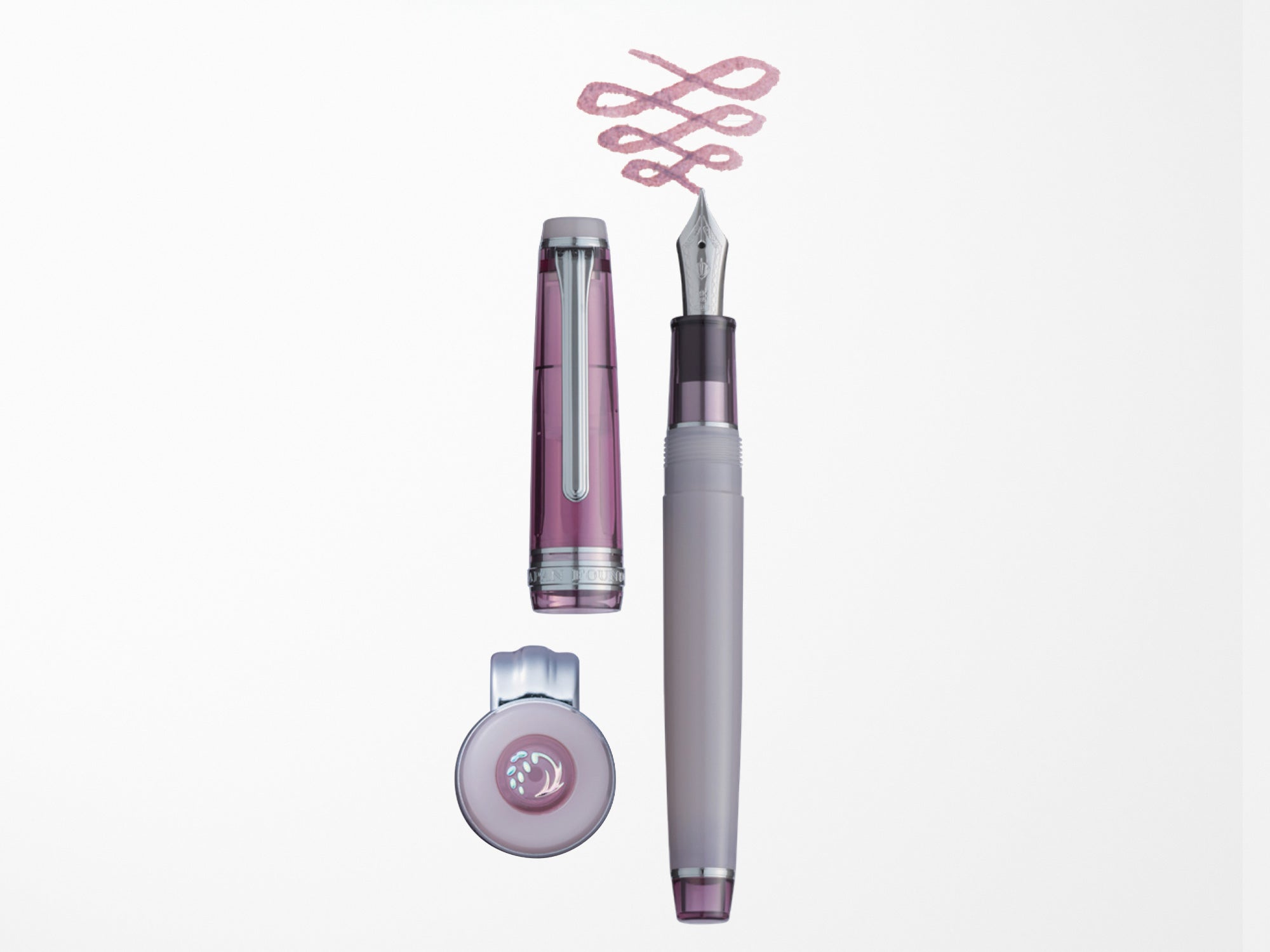 Sailor Pro Gear Slim Fountain Pen Set - Manyo 3 - Red Bean