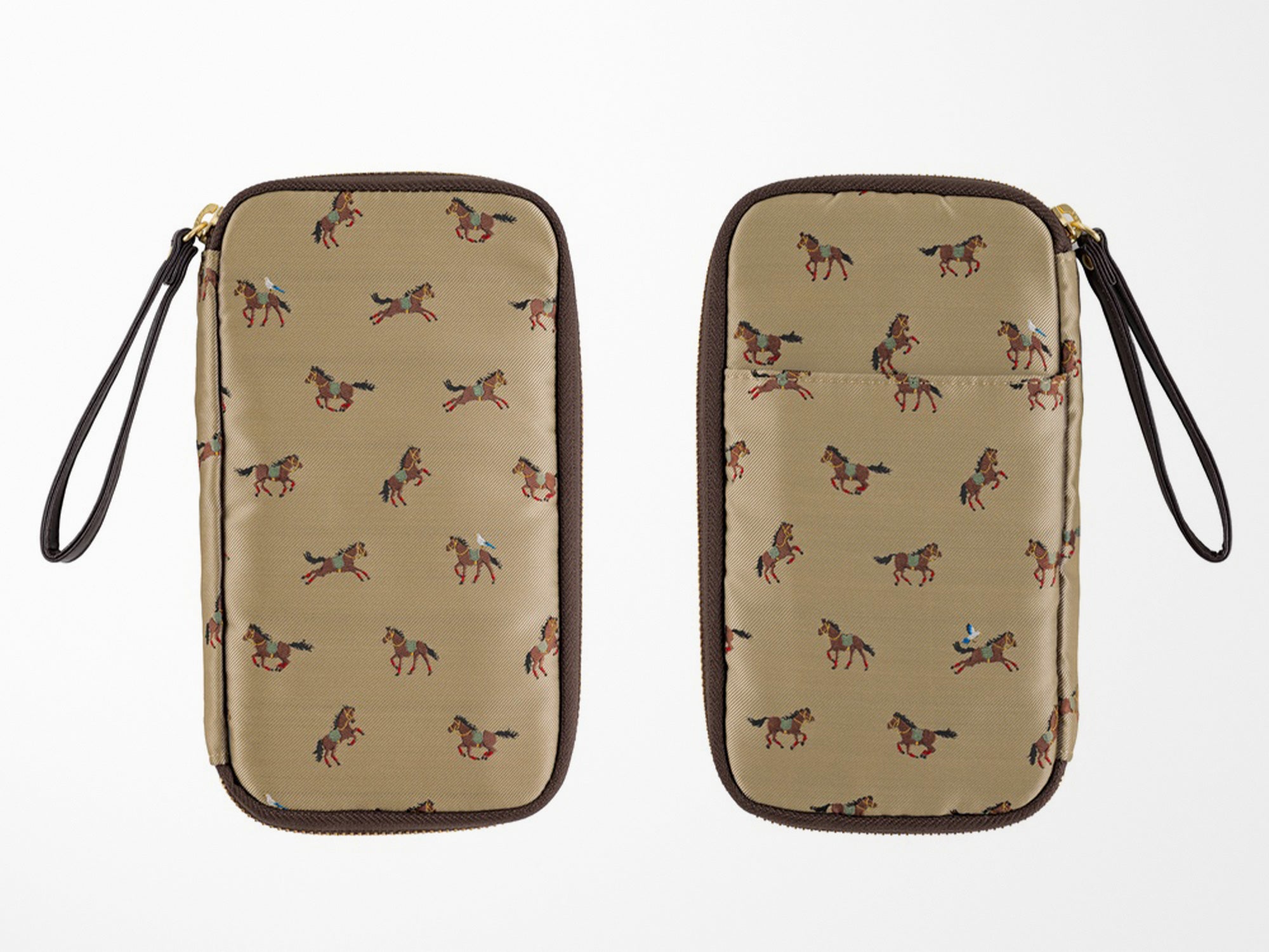 Small Drawer Pouch - Bow & Tie Galloping Horses