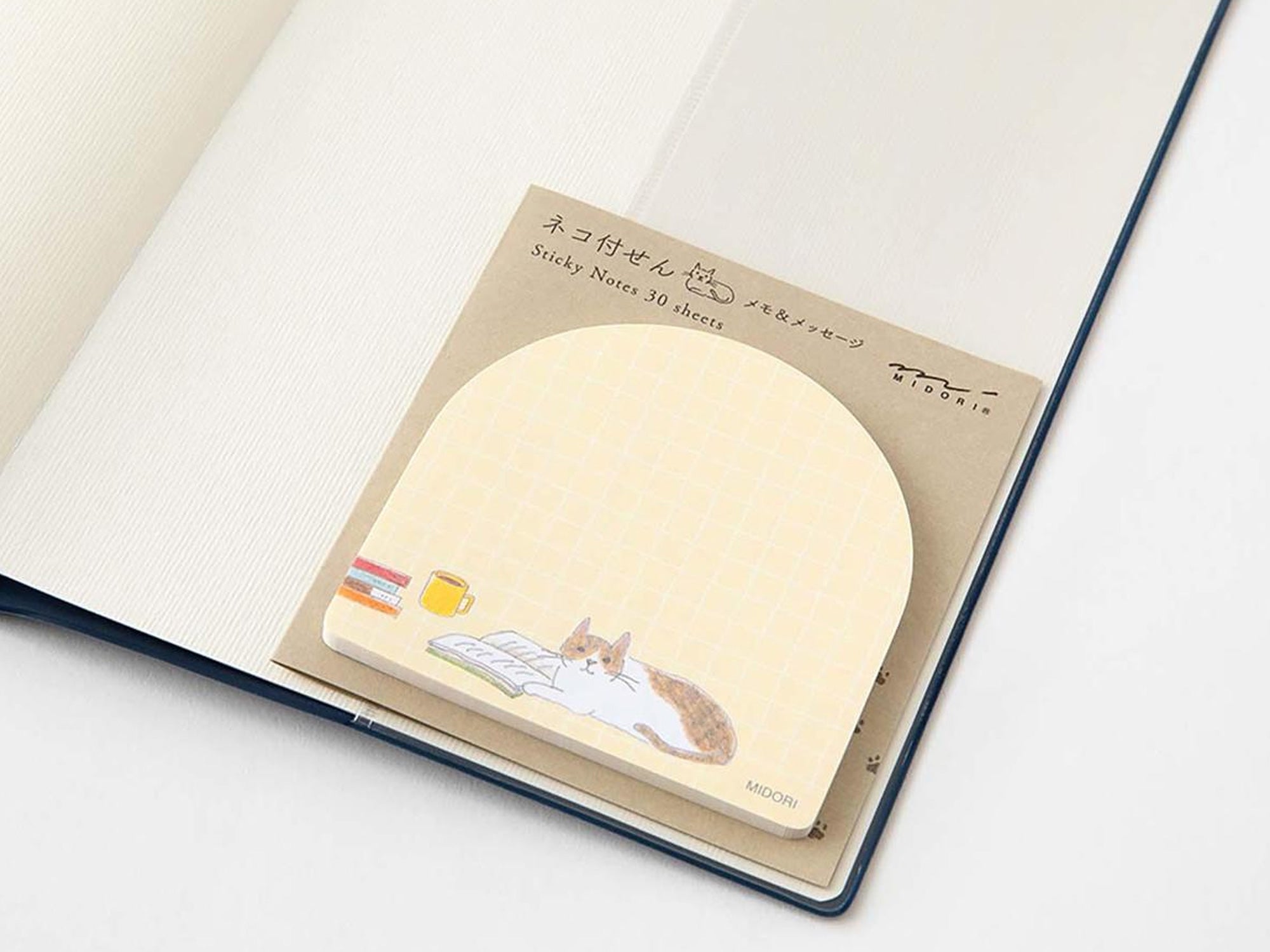 Sticky Notes - Book and Cat