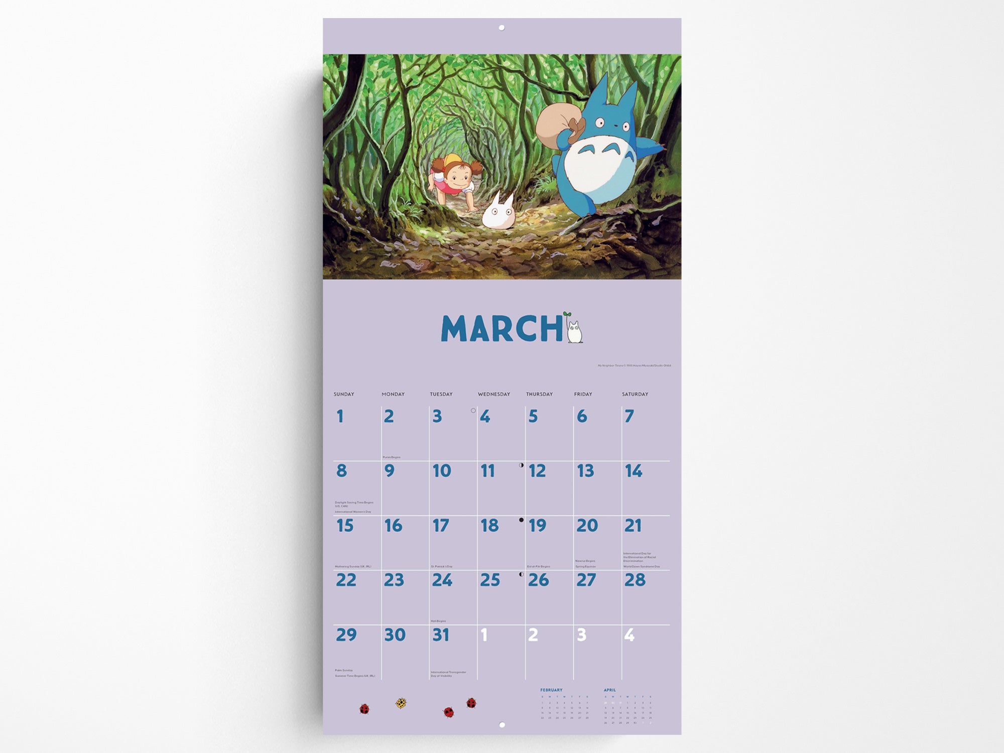 Studio Ghibli My Neighbor Totoro 2026 Wall Calendar