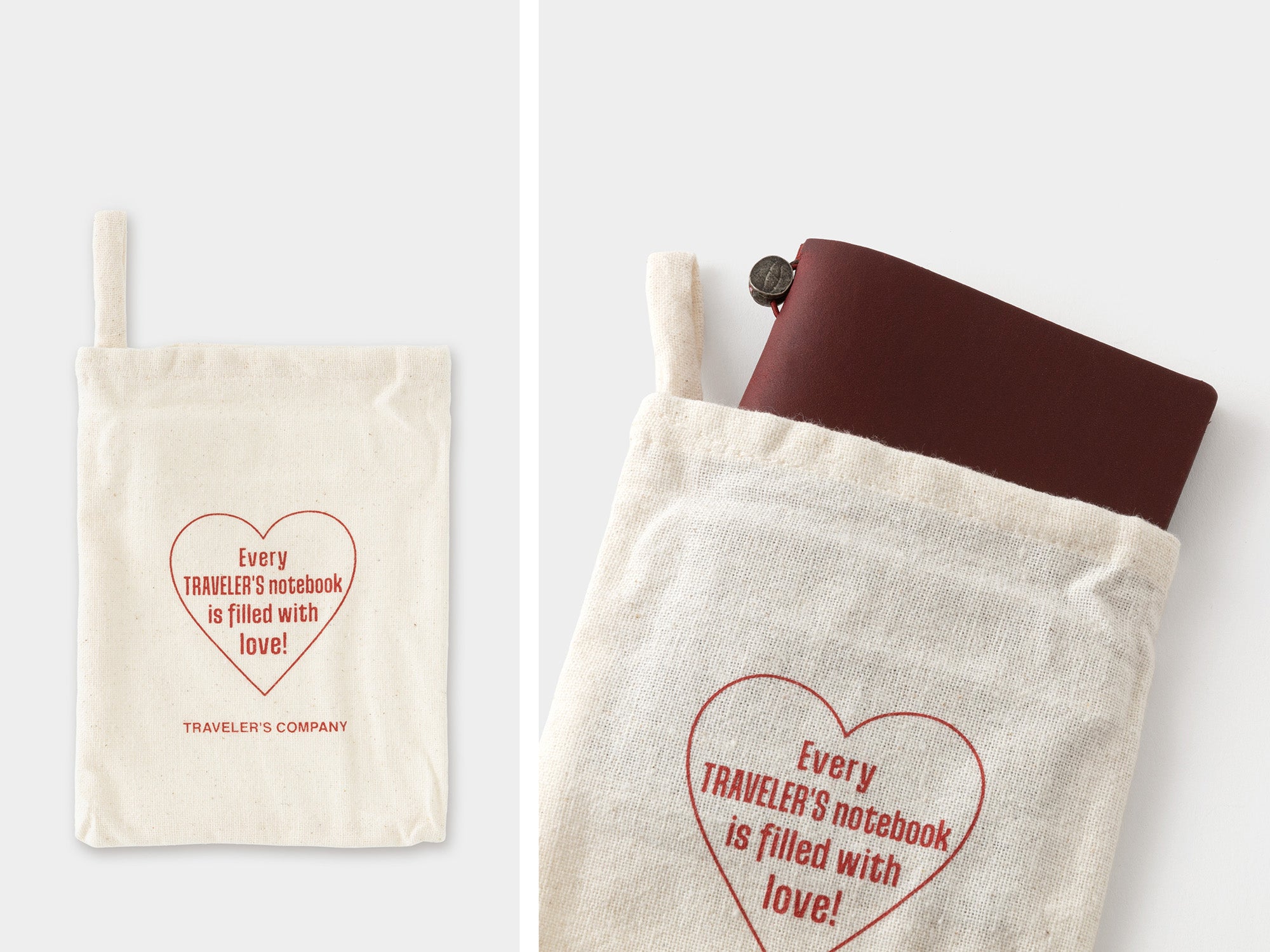 TRAVELER'S Notebook Passport Size - Love and Trip Red Limited Edition