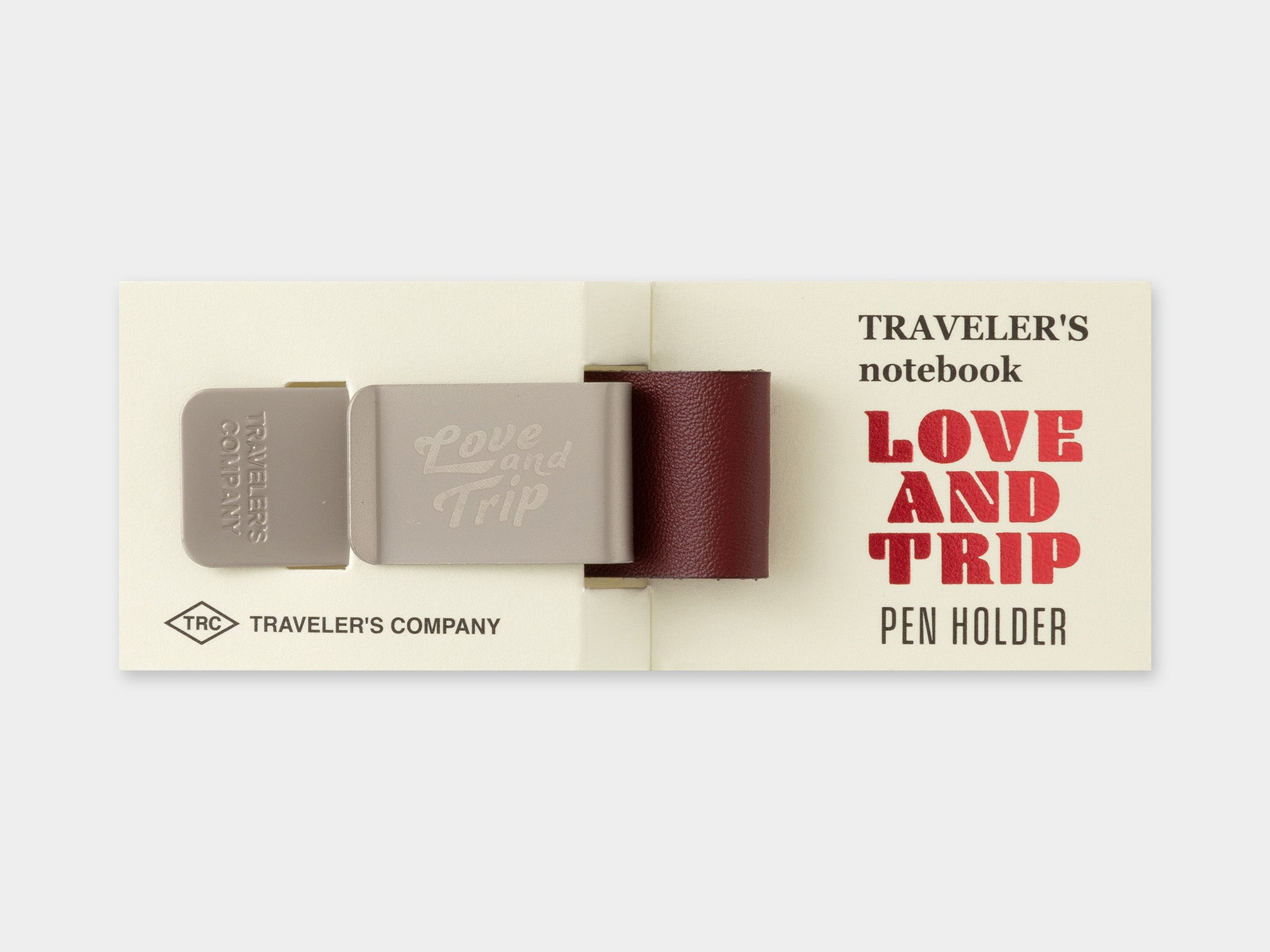 TRAVELER'S Notebook Pen Holder - Love and Trip Red Limited Edition