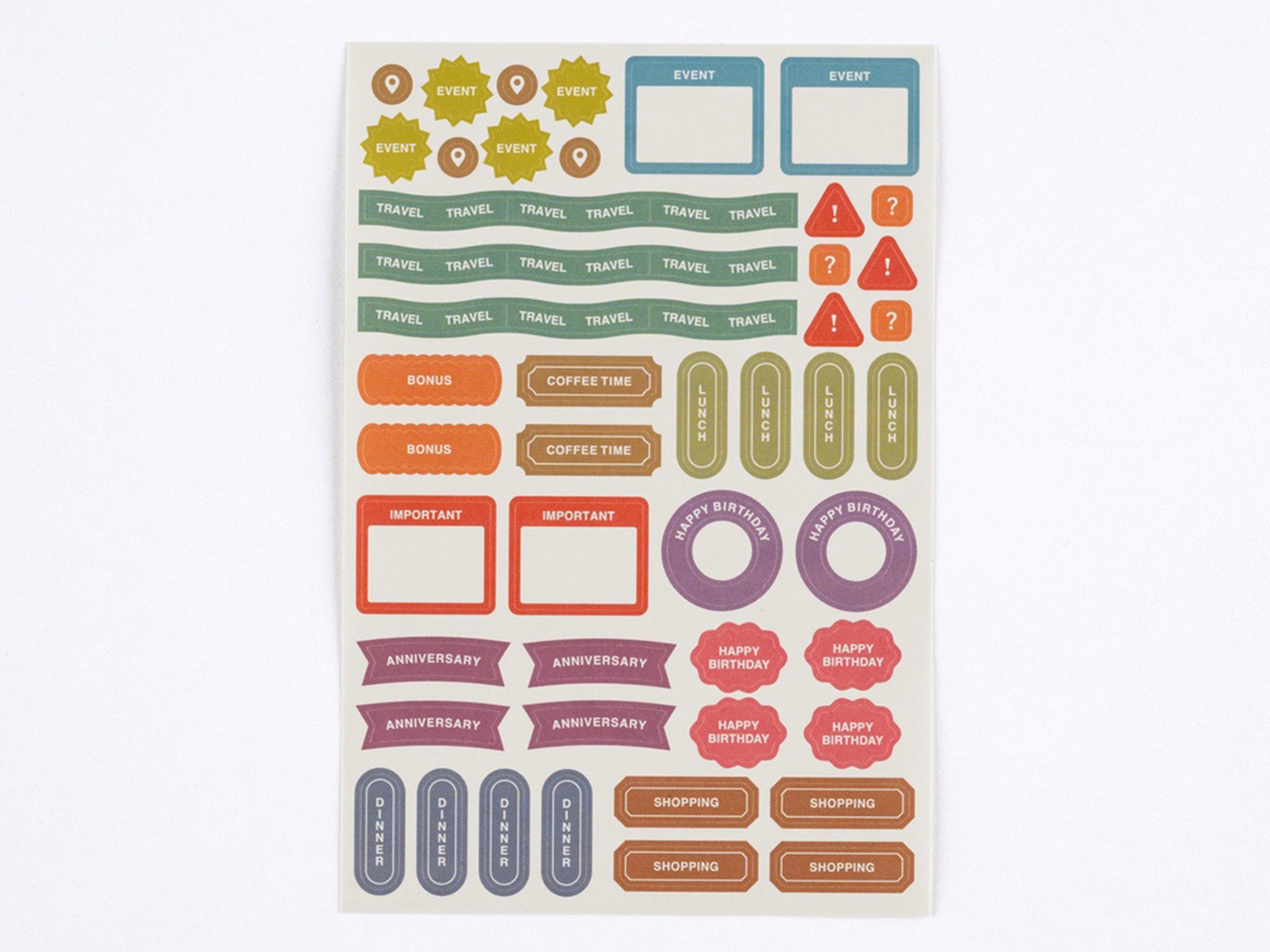 TSUKI no IRO Sticker Set - Schedule