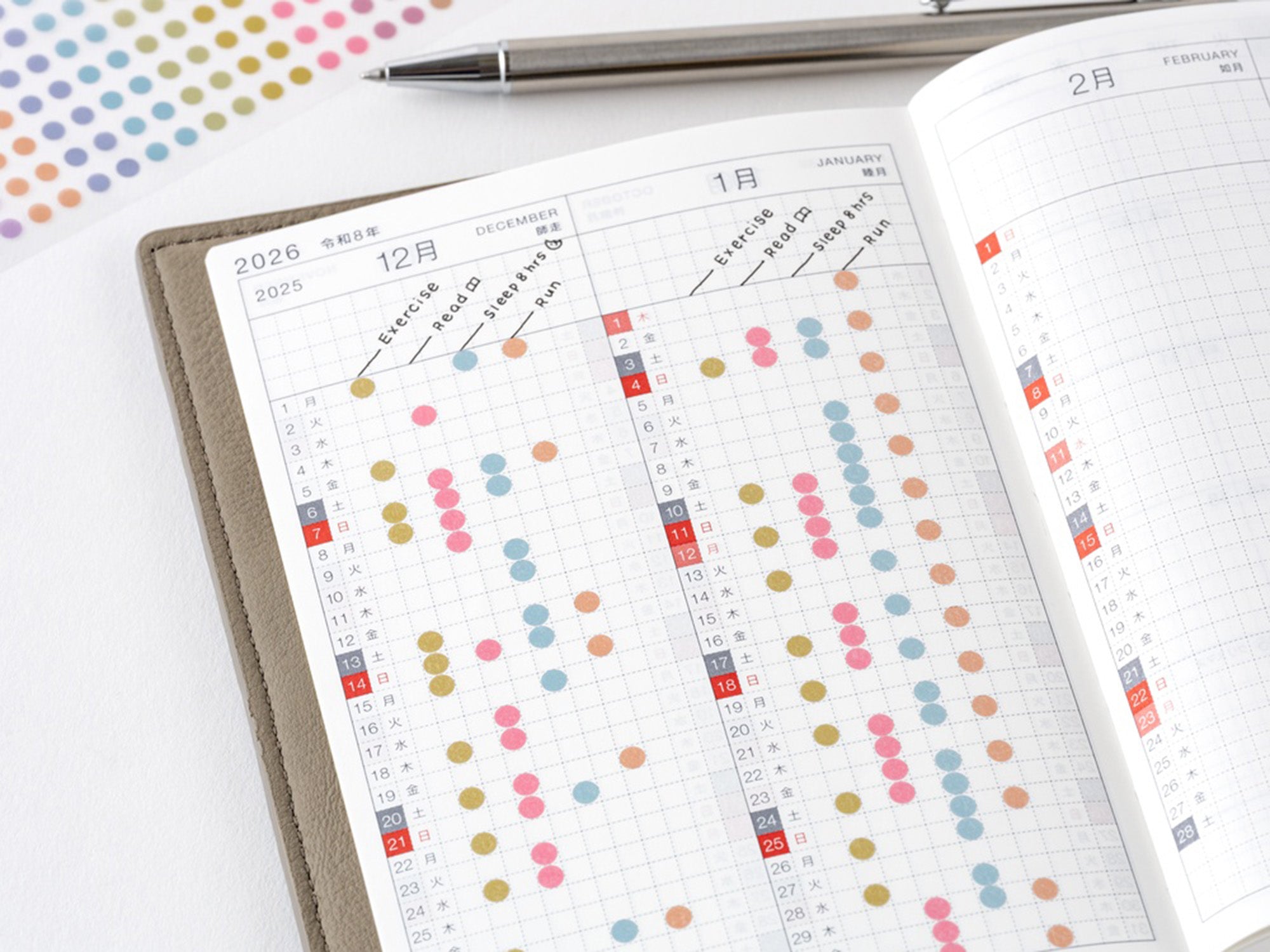 TSUKI no IRO Transparent Dot Stickers - 3.5mm