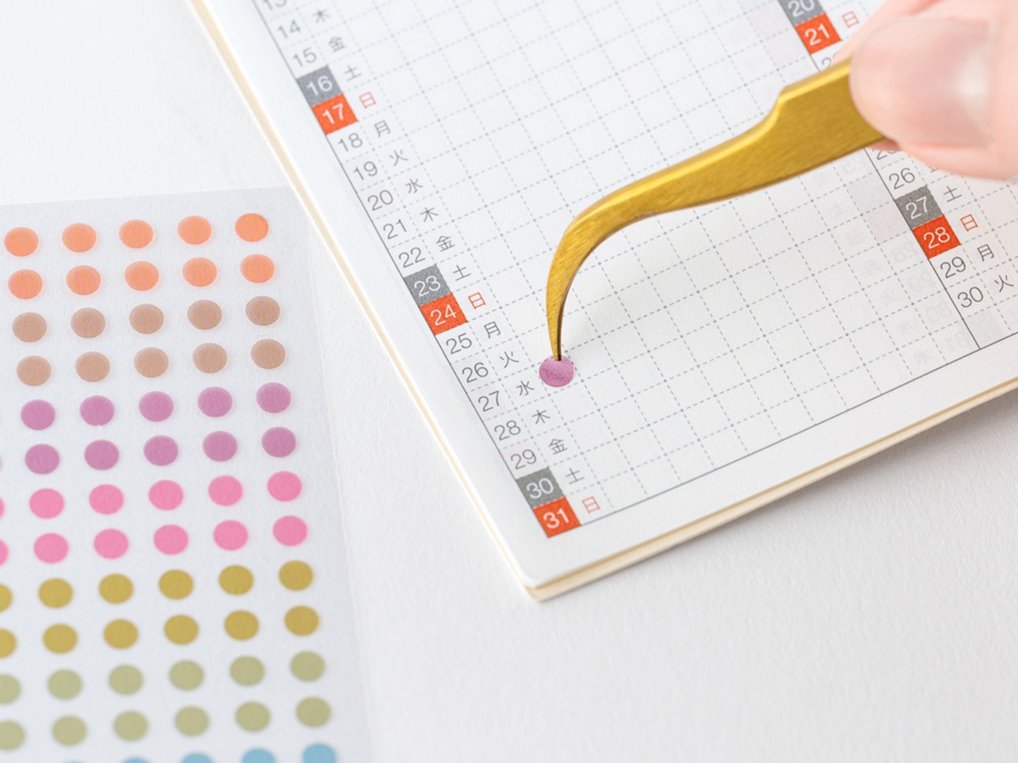 TSUKI no IRO Transparent Dot Stickers - 3.5mm
