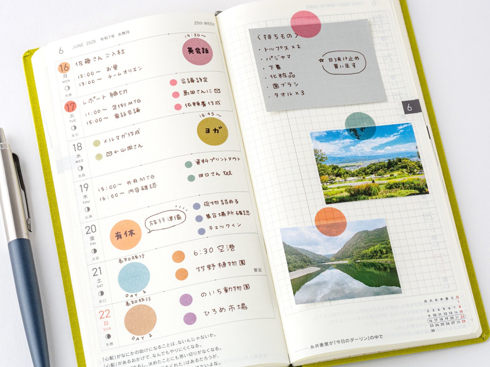 TSUKI no IRO Transparent Dot Stickers - 3.5mm