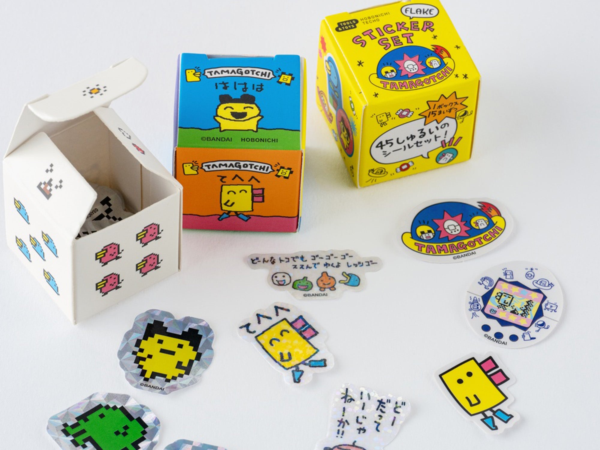 Tamagotchi Flake Stickers - Set of 3 Boxes