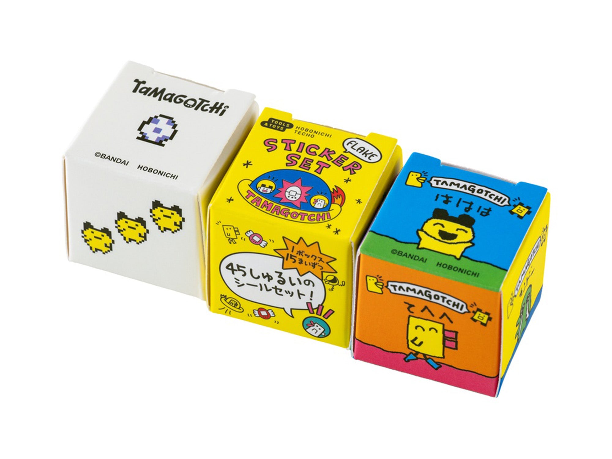 Tamagotchi Flake Stickers - Set of 3 Boxes