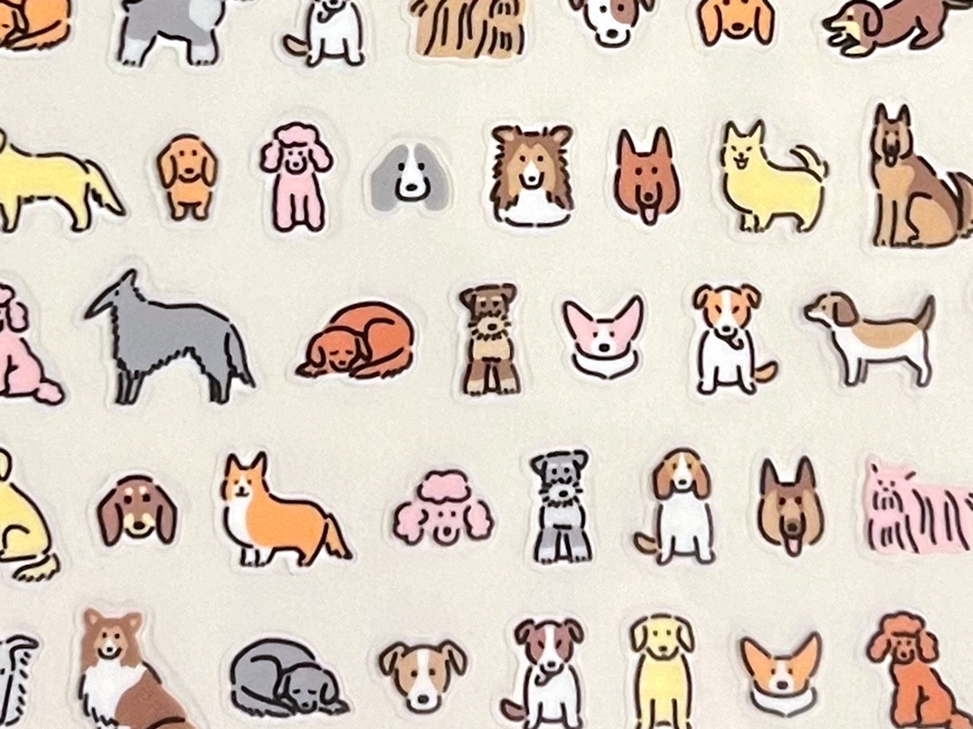 Tiny Tiny Dog Sticker Sheet