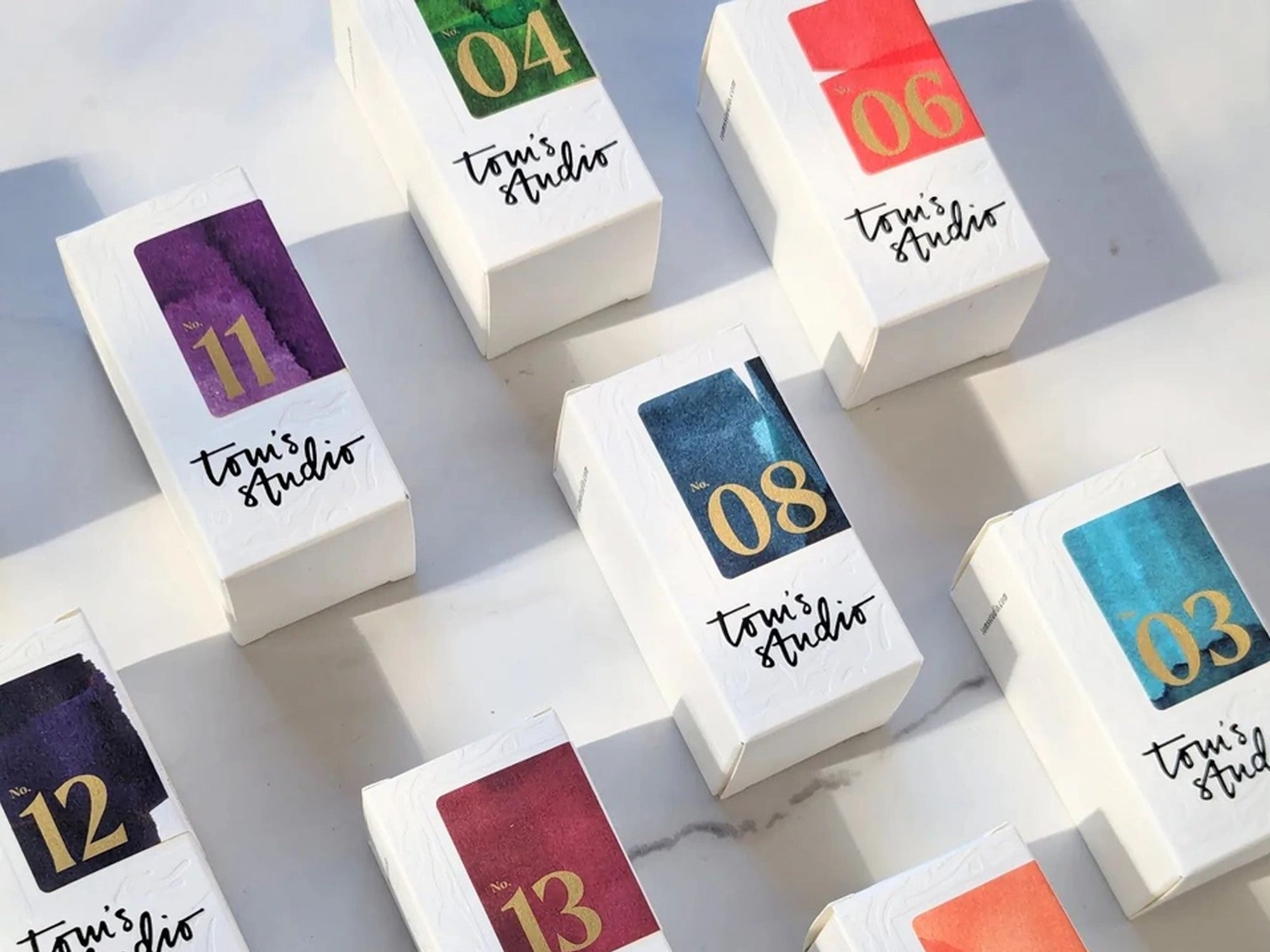 Tom's Studio Fountain Pen Ink - 20 Peaches & Cream