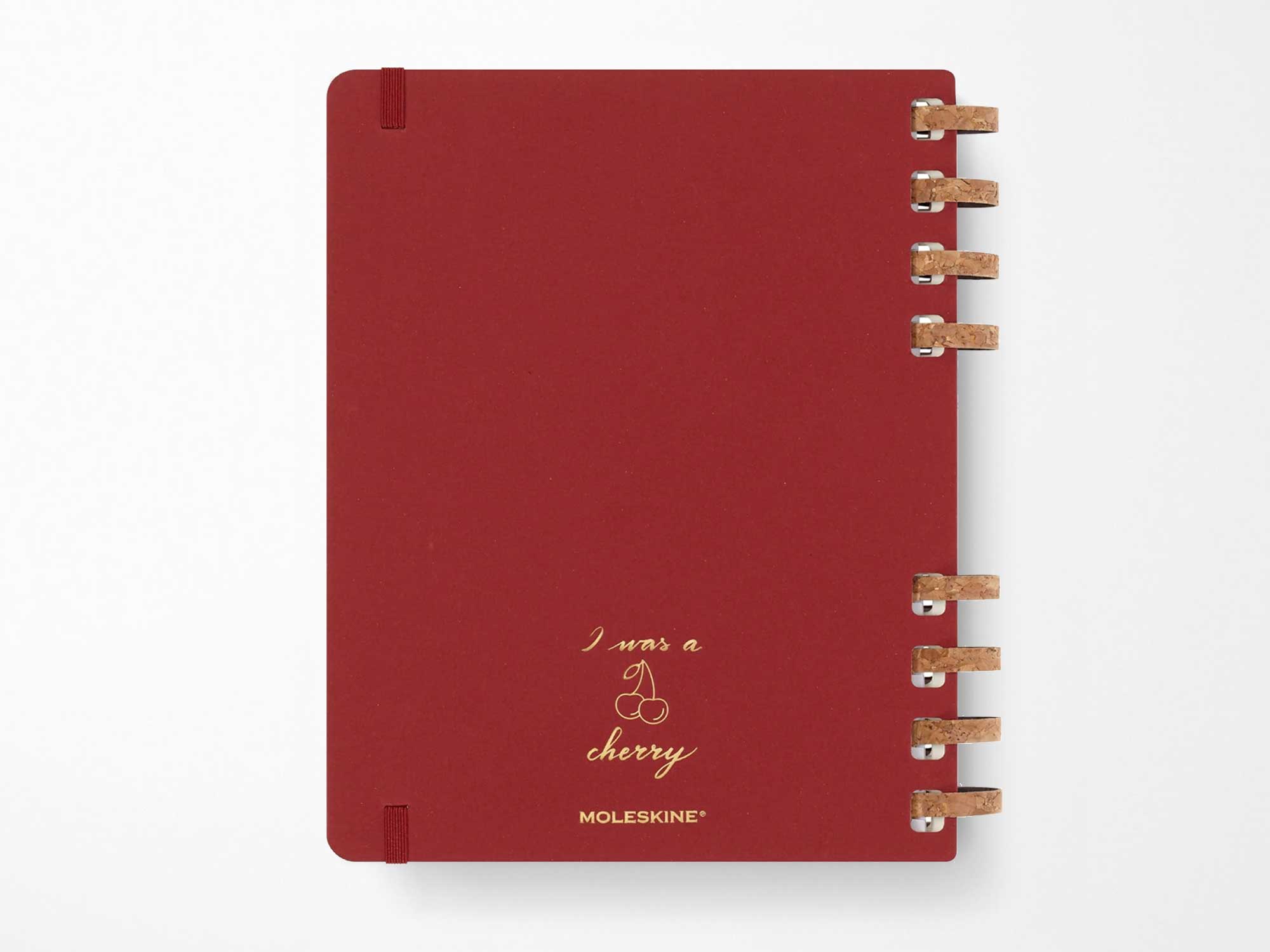 UNDATED Moleskine Life Spiral Planners - CRUSH CHERRY