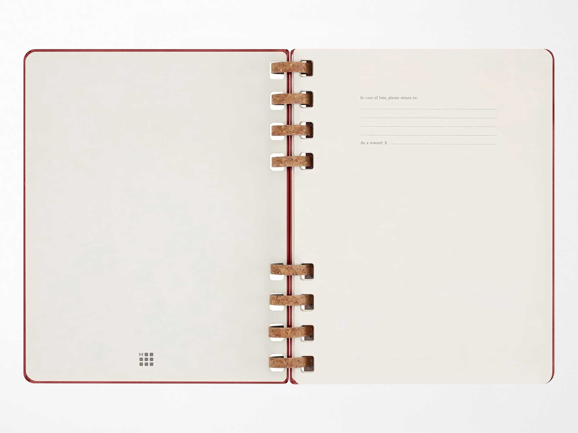 UNDATED Moleskine Life Spiral Planners - CRUSH CHERRY