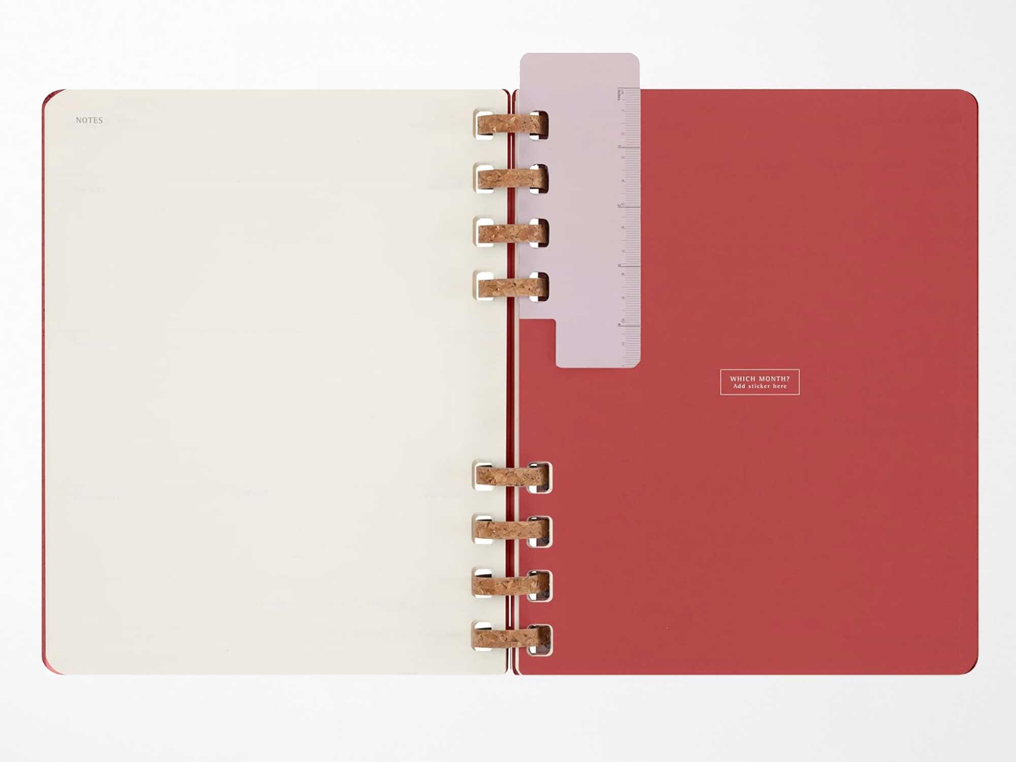 UNDATED Moleskine Life Spiral Planners - CRUSH CHERRY