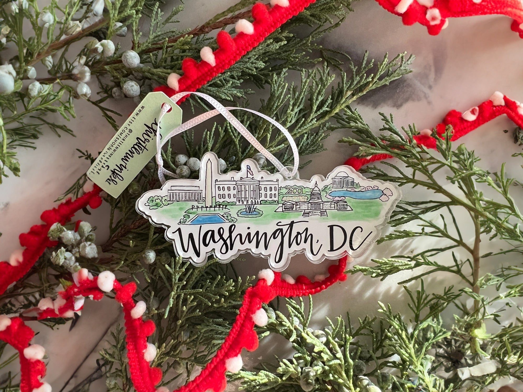 Washington DC Acrylic Ornament