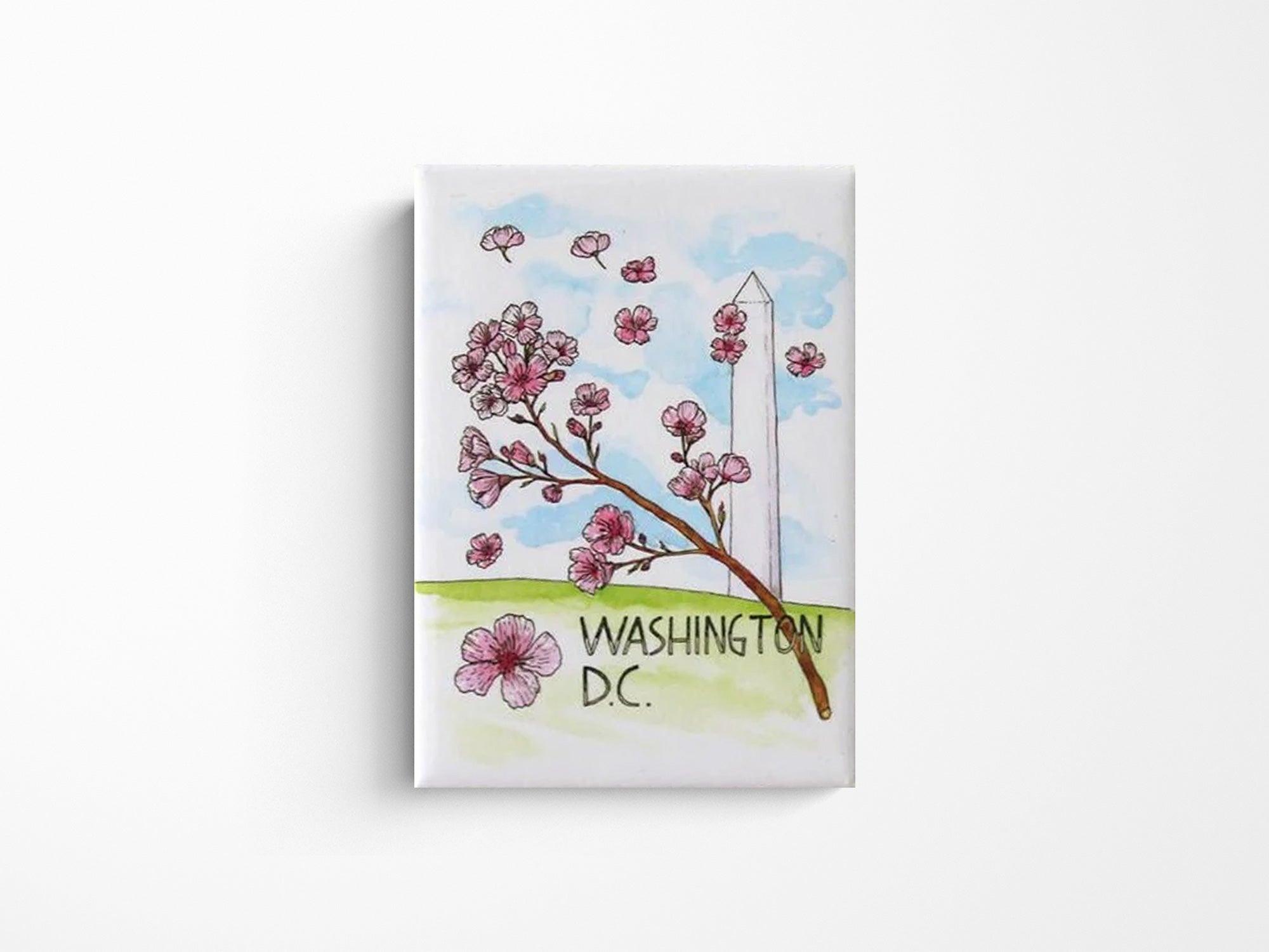 Washington DC Cherry Blossom Magnet