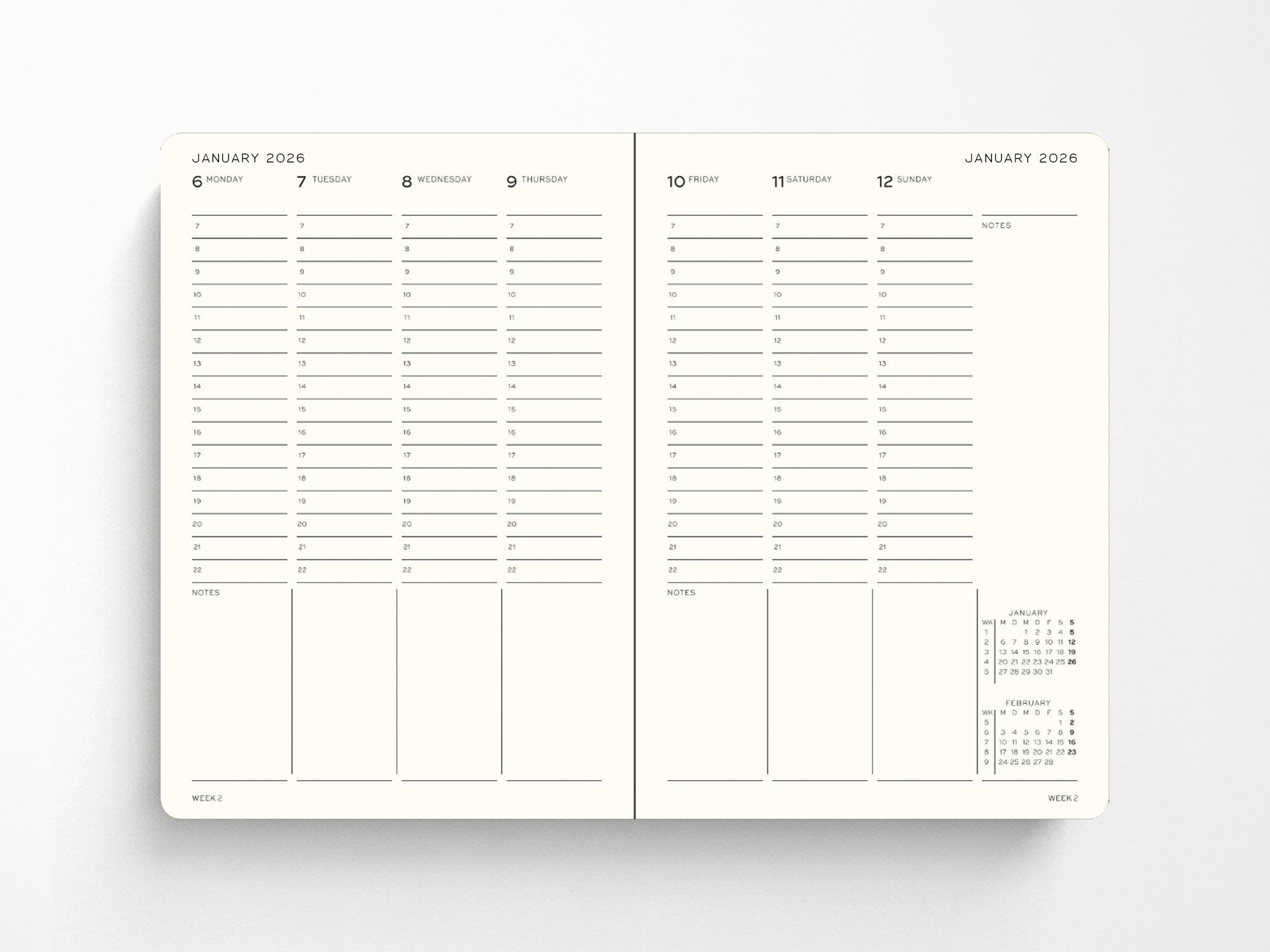 2026 Leuchtturm 1917 Academic Planner 18 Months - FOREST GREEN Hardcover