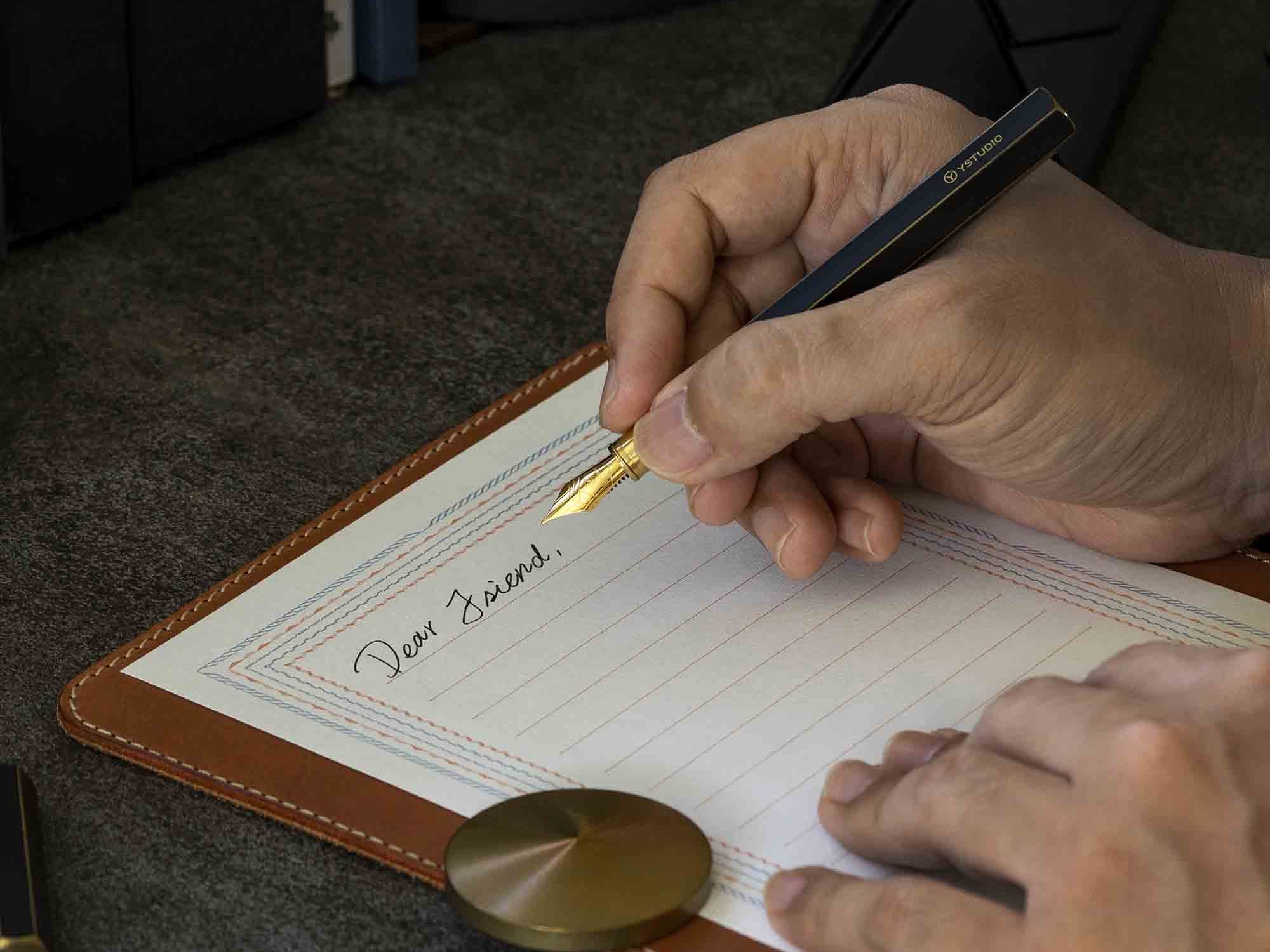 Ystudio Revolve Fountain Pen - Blue