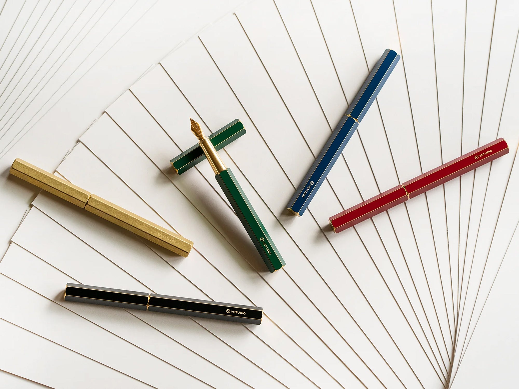 Ystudio Revolve Fountain Pen - Red