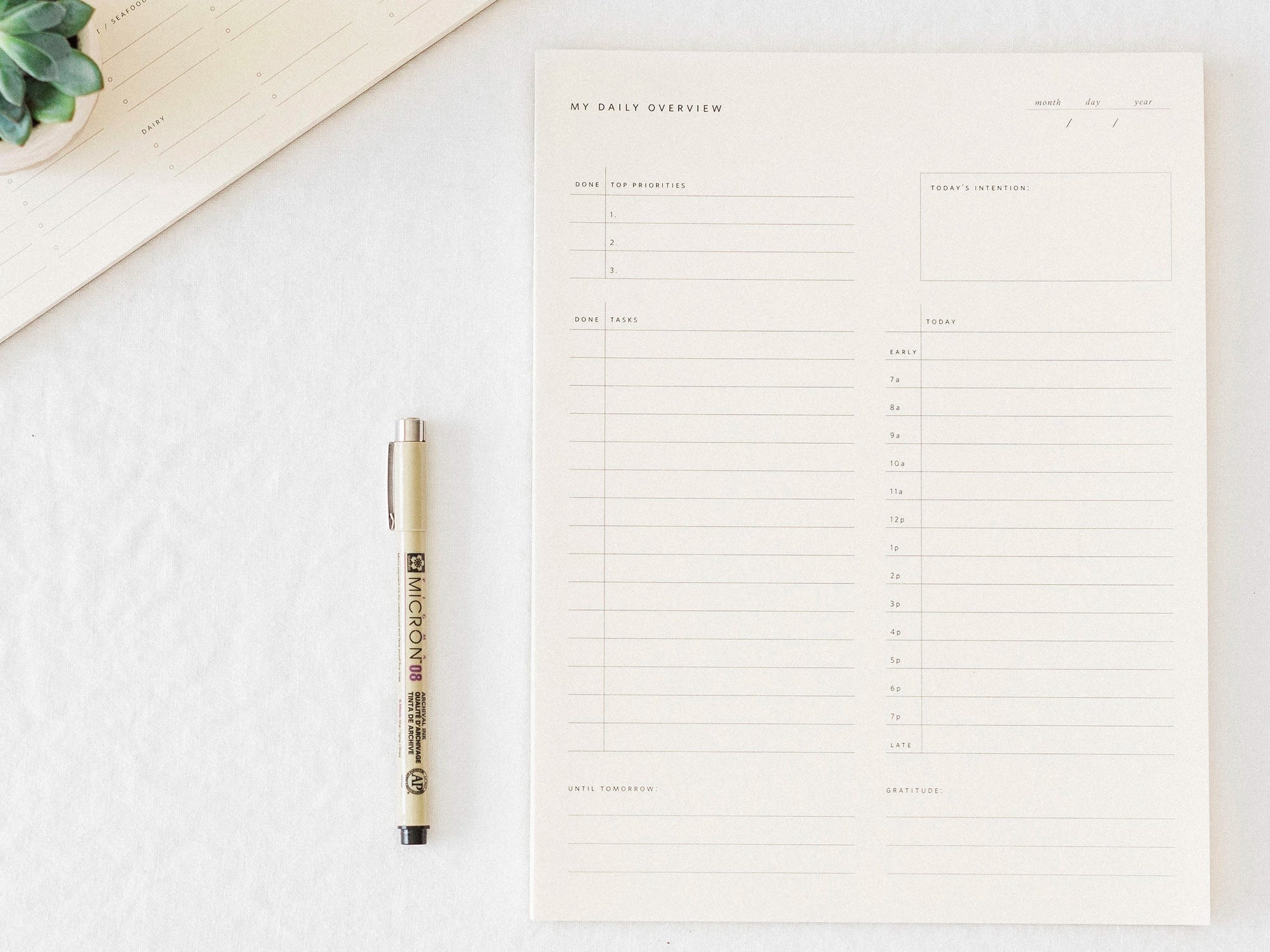 Daily Overview Notepad