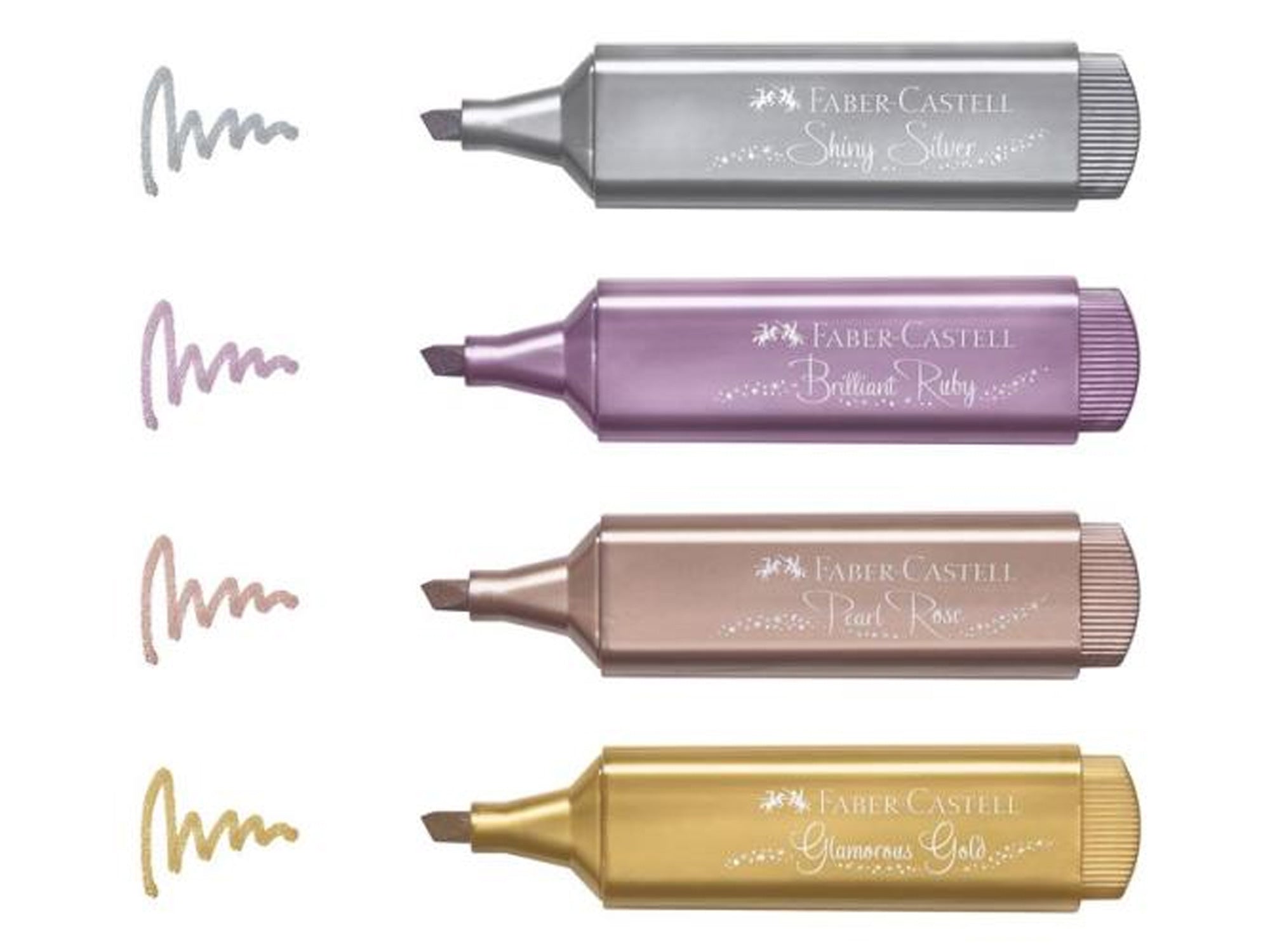 Faber Castell Metallic Highlighter Textliners, Set of 8