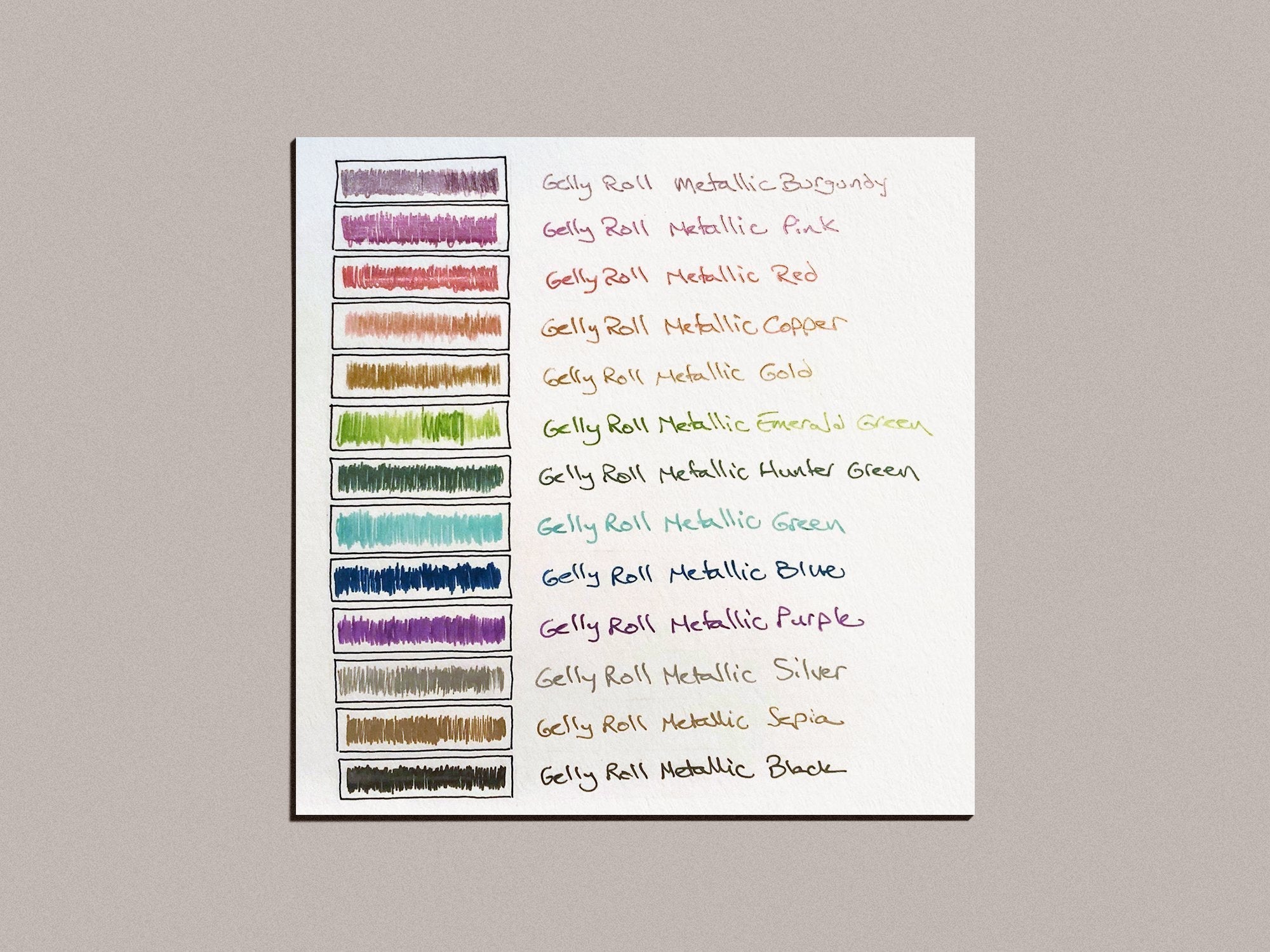Gelly Roll Pen - Metallic 0.4MM